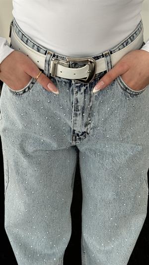 Zr Model Orjinal Kalıp Taş Parıltılı Jean 