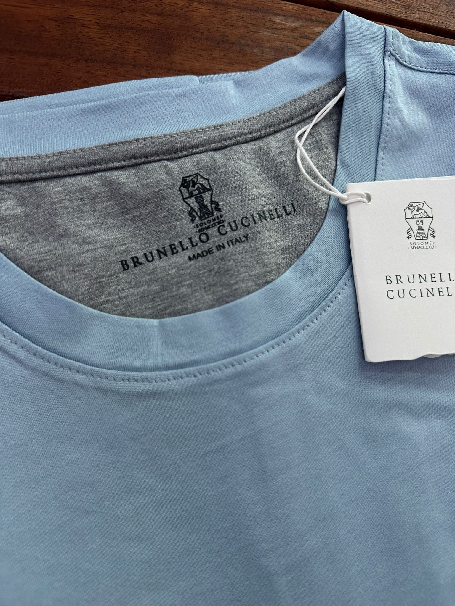 Baskı Logolu Bisiklet Yaka T-Shirt