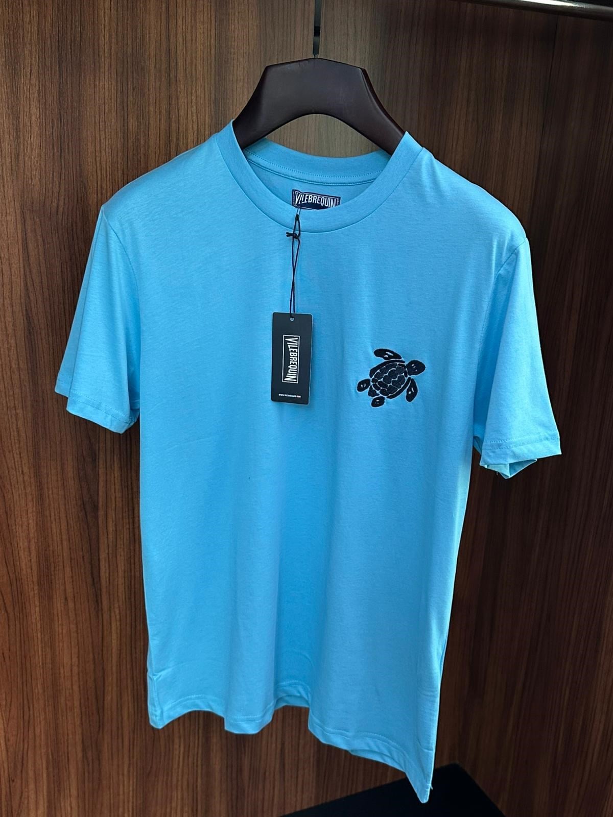 Caretta Nakış Logolu Bisiklet Yaka T-Shirt