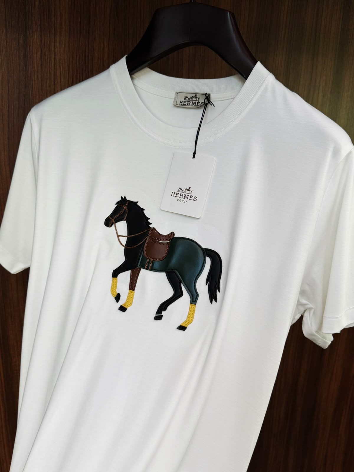 Deri Marka Logo Baskılı T-Shirt