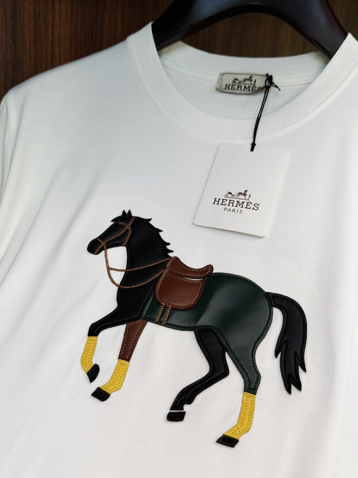 Deri Marka Logo Baskılı T-Shirt