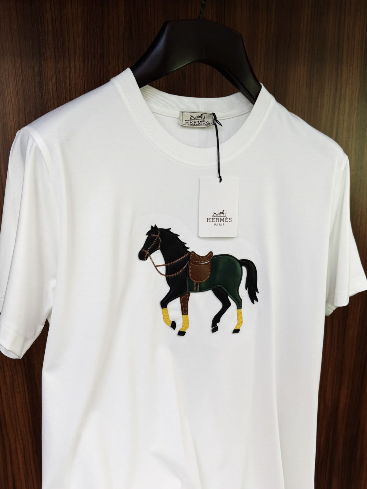 Deri Marka Logo Baskılı T-Shirt