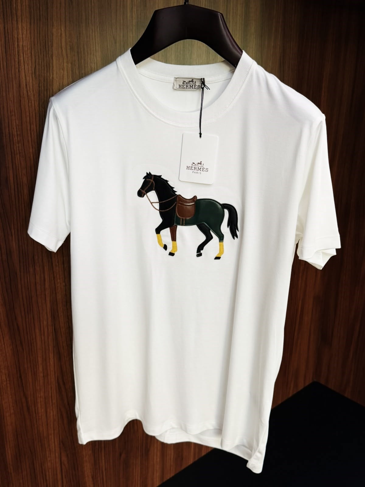 Deri Marka Logo Baskılı T-Shirt