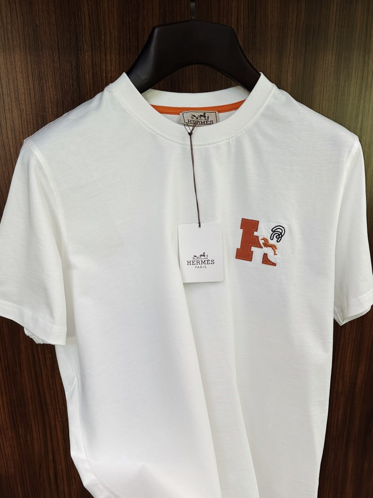 Deri & Nakış Logolu T-Shirt