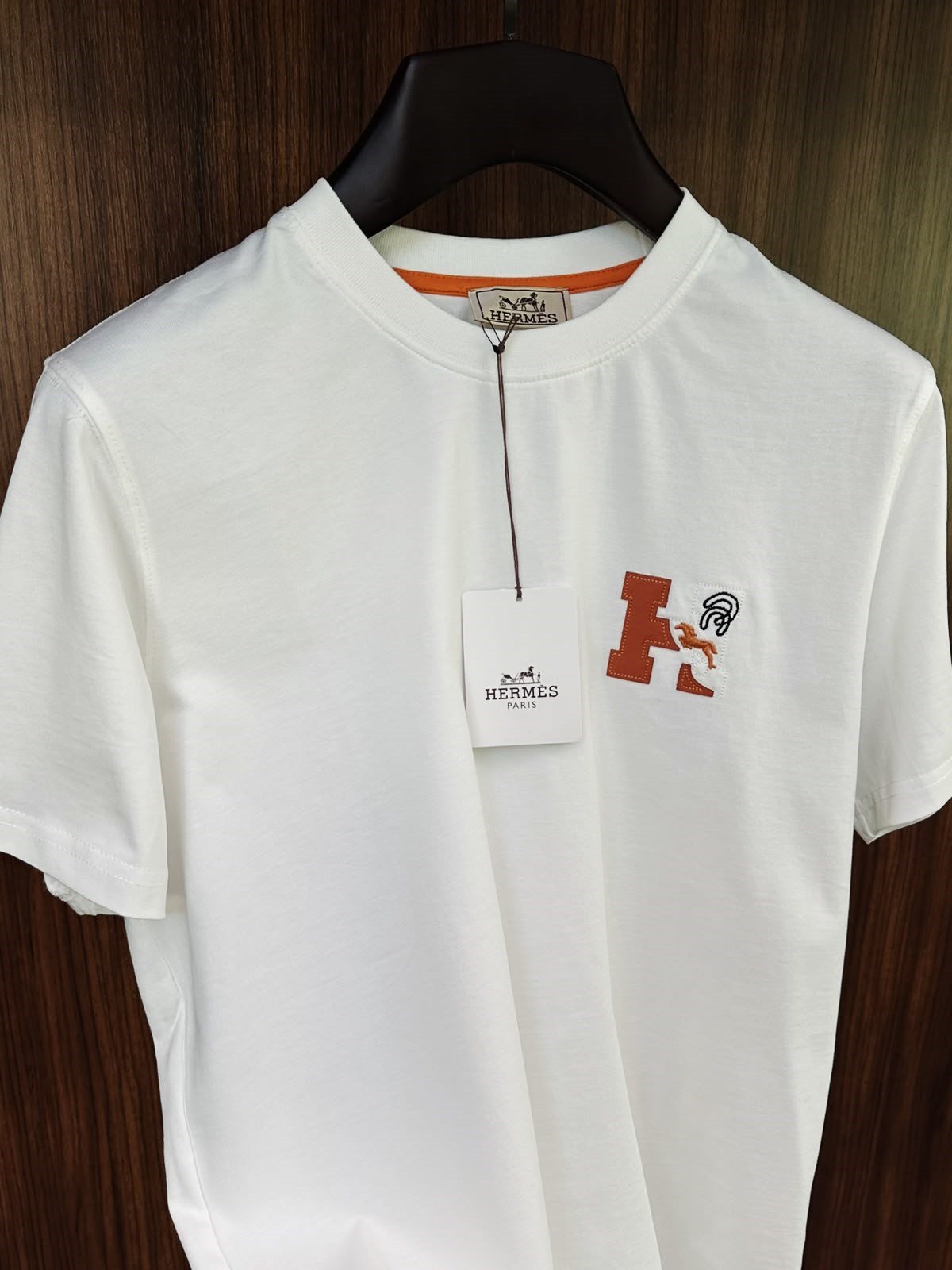 Deri & Nakış Logolu T-Shirt