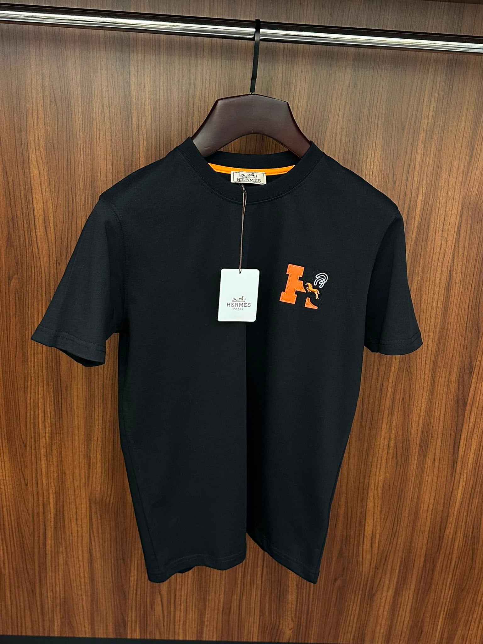 Deri & Nakış Logolu T-Shirt