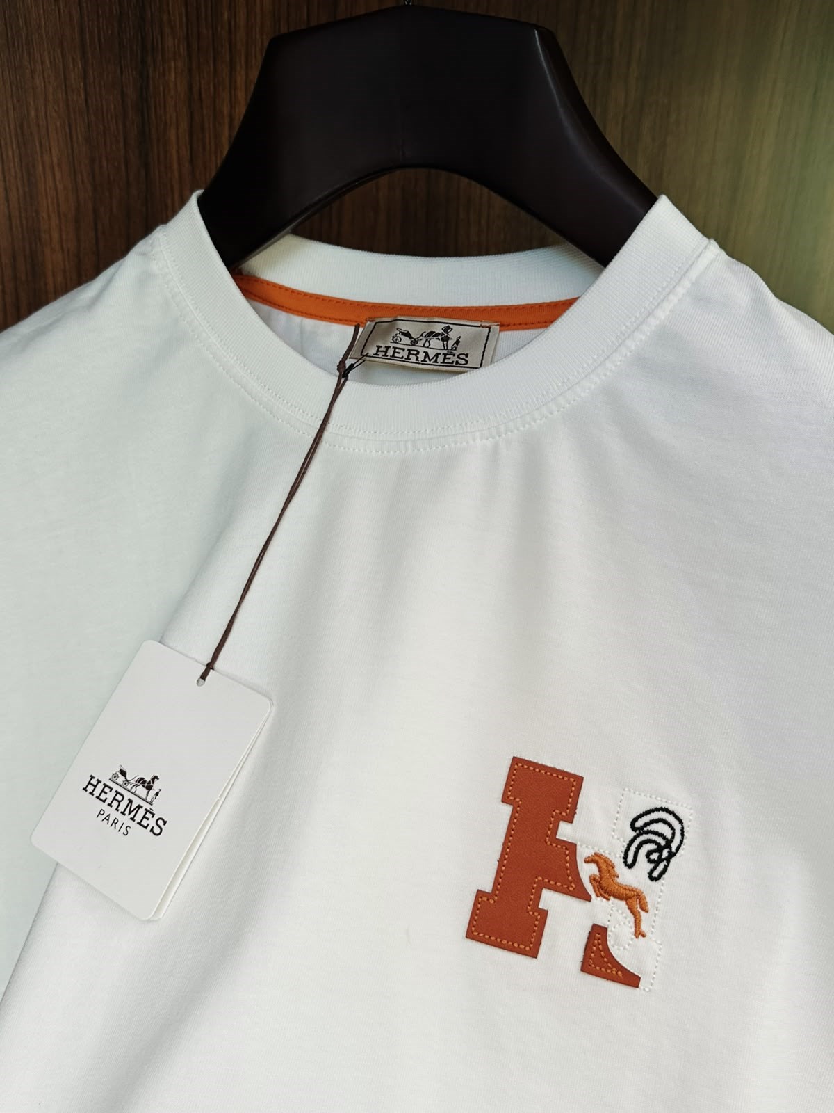 Deri & Nakış Logolu T-Shirt