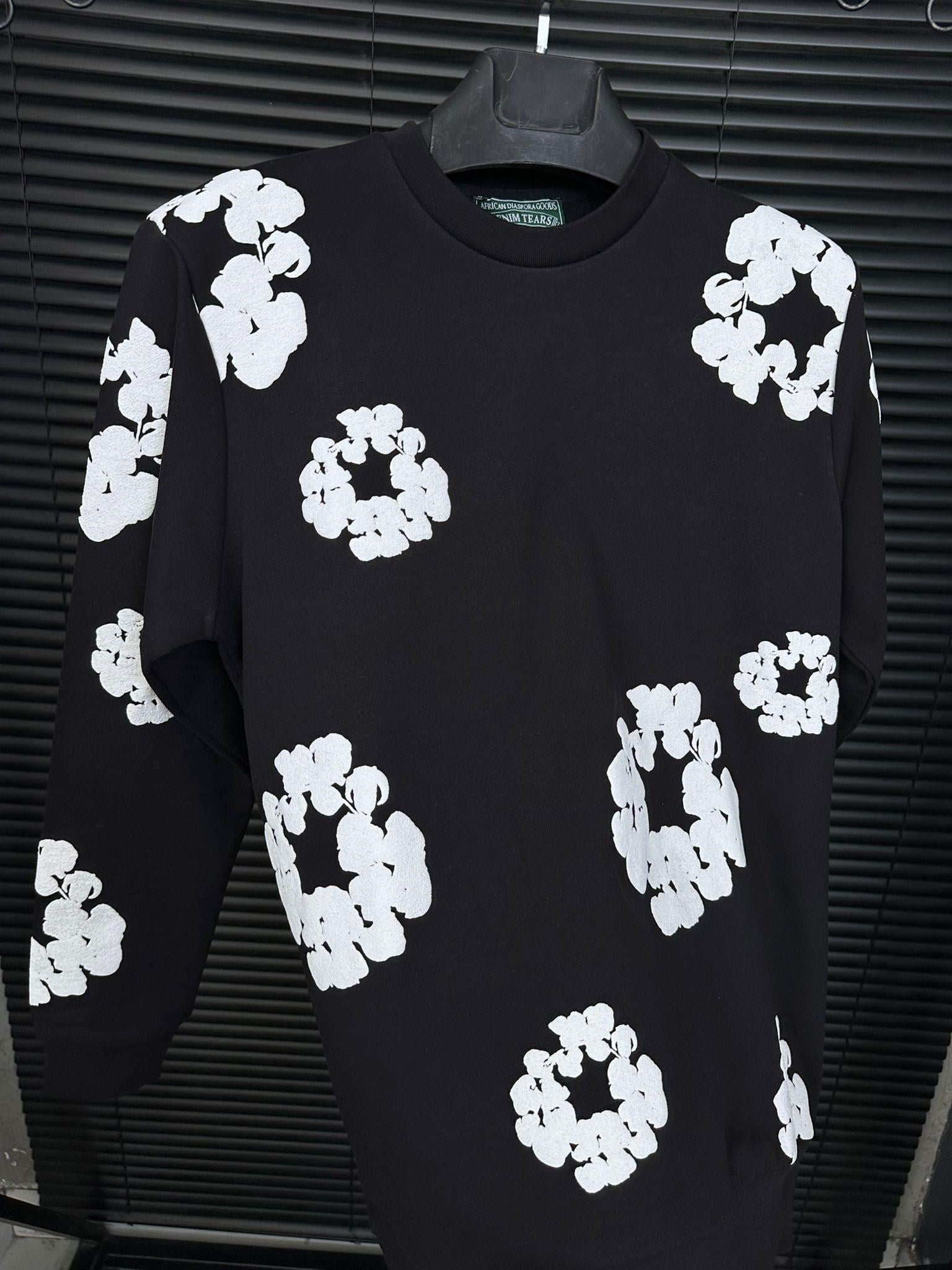 Dijital Baskılı Pamuk Sweatshirt