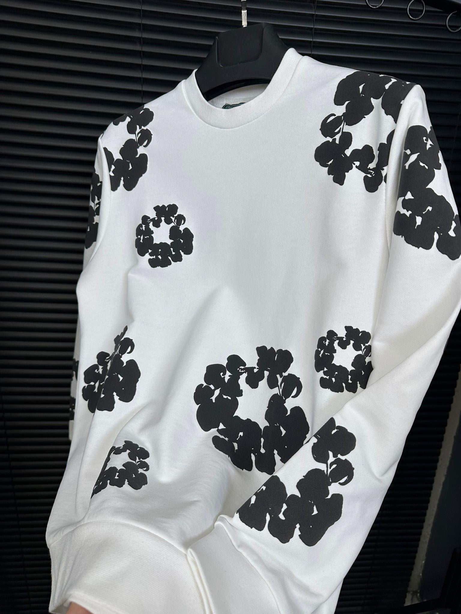 Dijital Baskılı Pamuk Sweatshirt