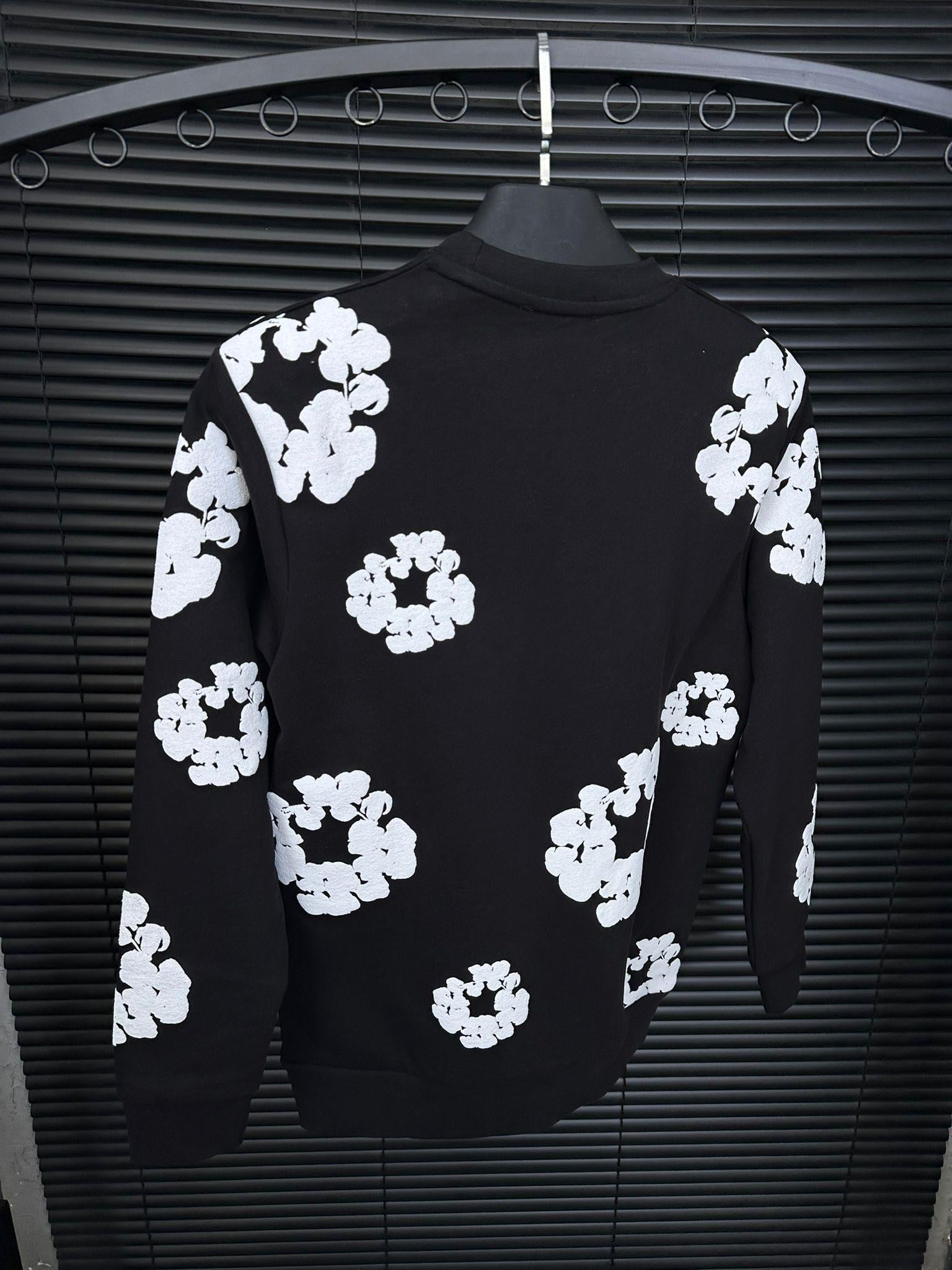 Dijital Baskılı Pamuk Sweatshirt