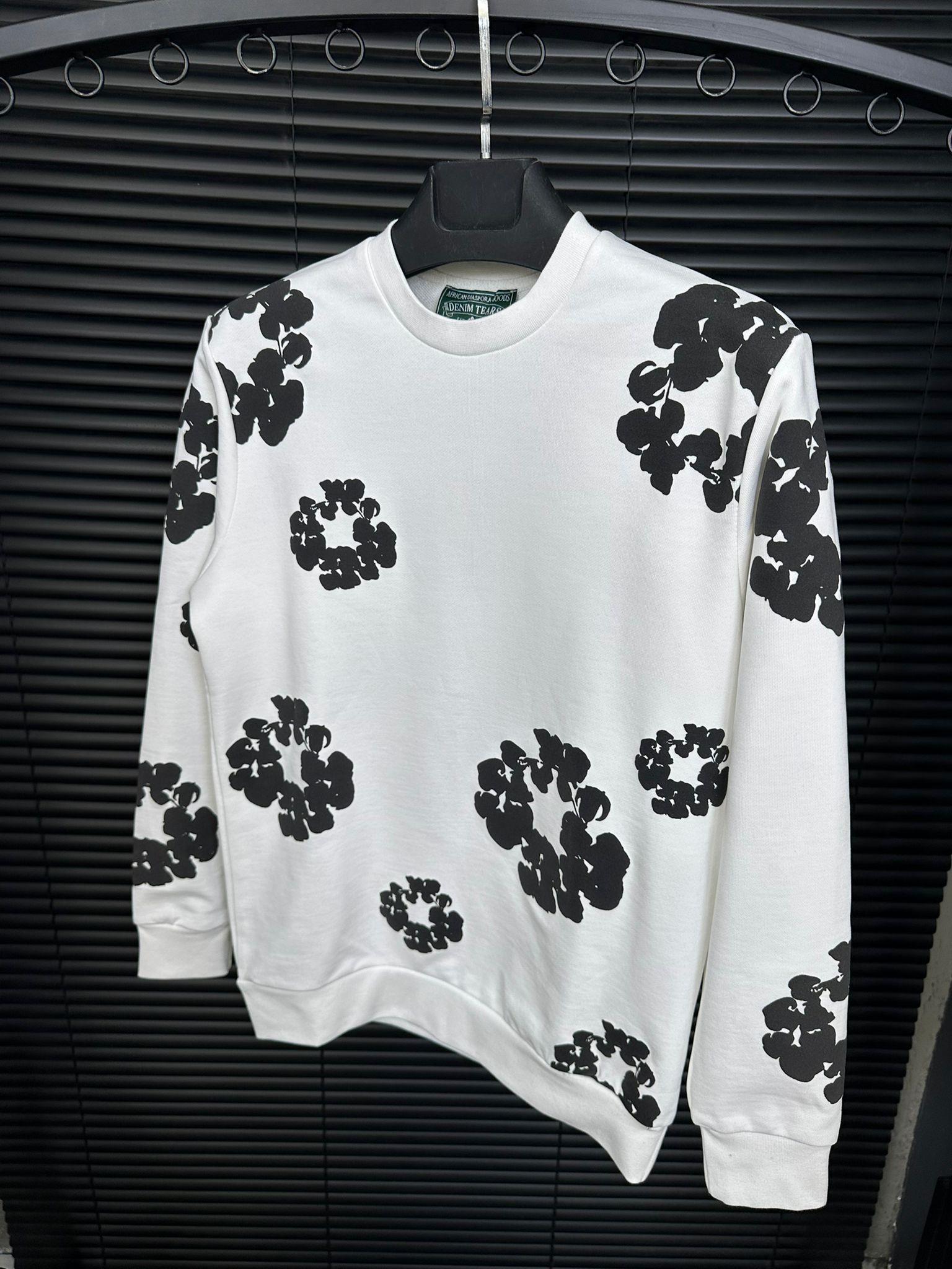 Dijital Baskılı Pamuk Sweatshirt