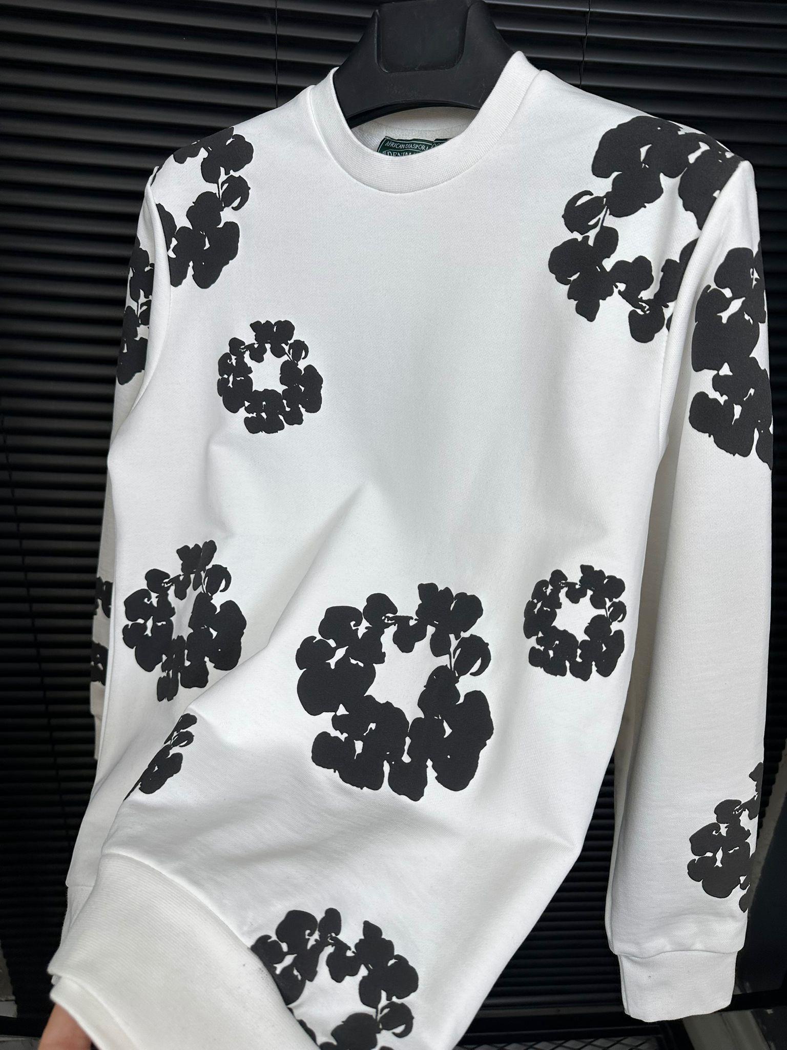 Dijital Baskılı Pamuk Sweatshirt