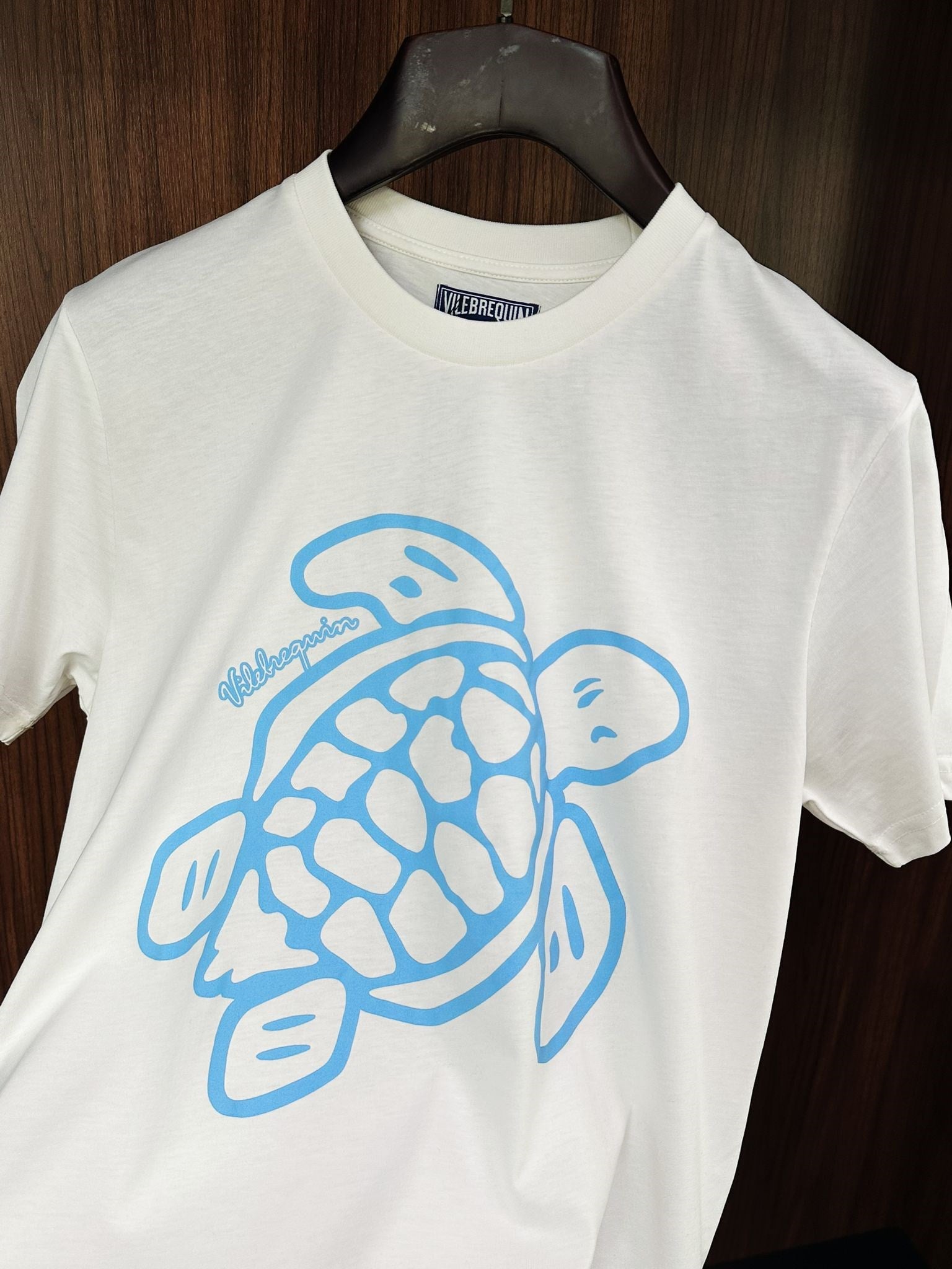 Dijital Kaplumbağa Logo Baskılı T-Shirt