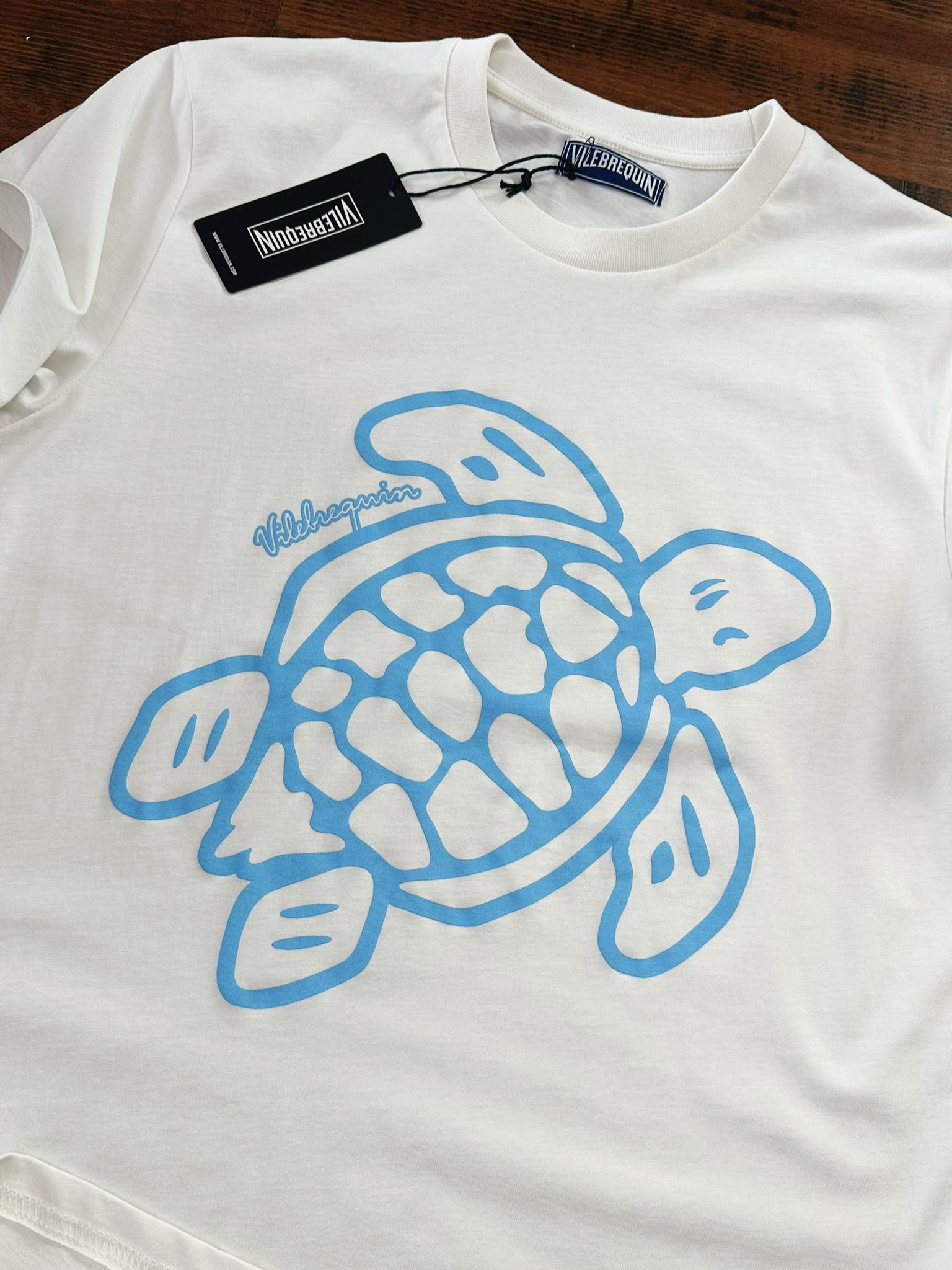 Dijital Kaplumbağa Logo Baskılı T-Shirt