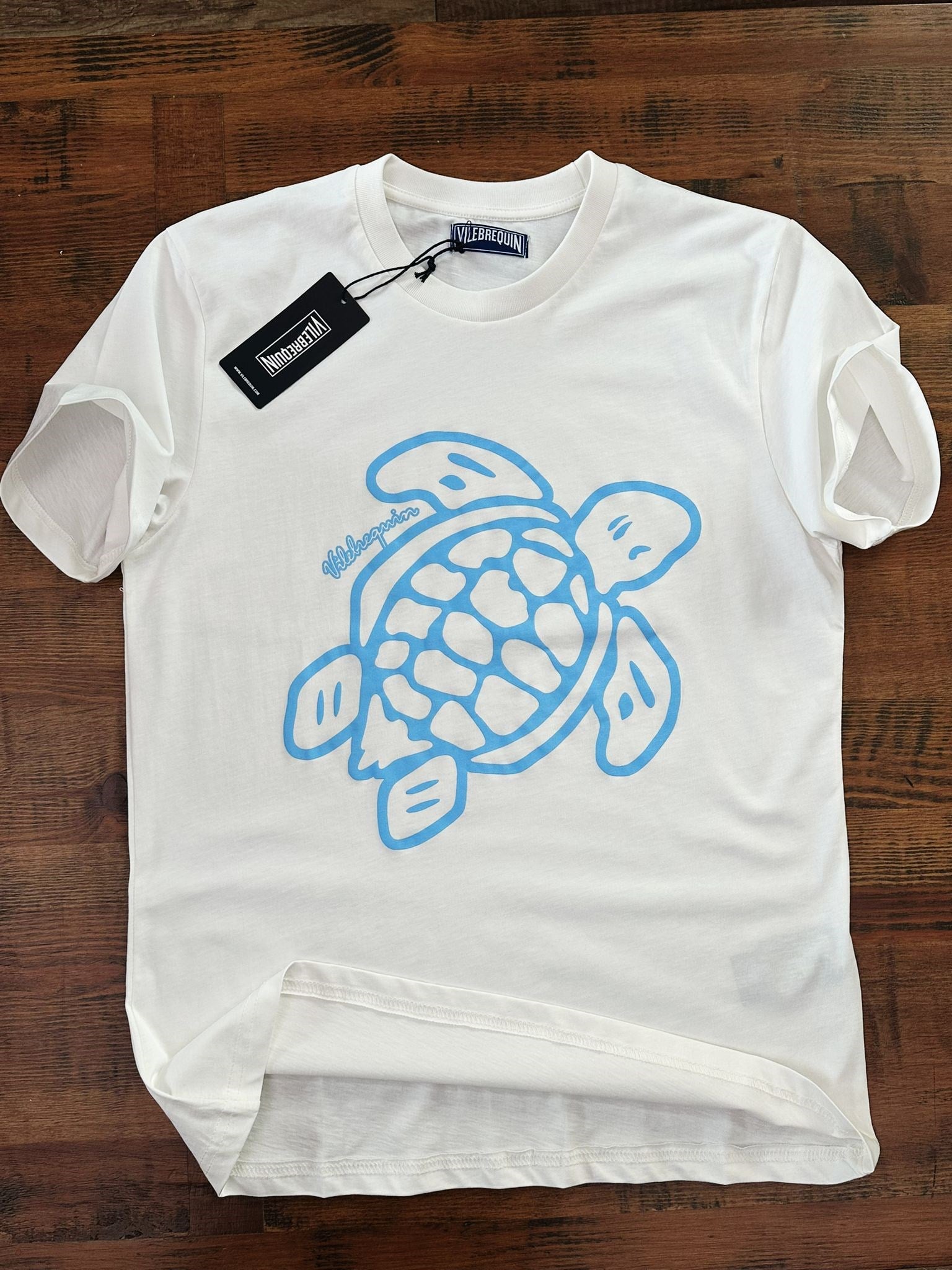 Dijital Kaplumbağa Logo Baskılı T-Shirt