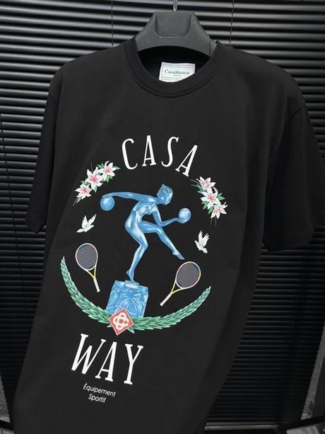 En Marbre Baskılı T-Shirt - Beyaz