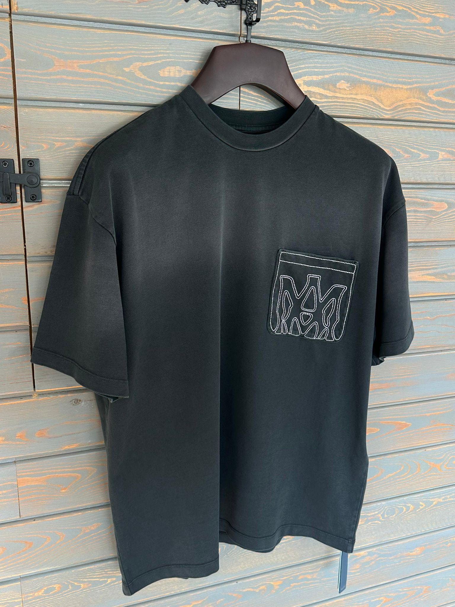 Göğüs Nakış İşlemeli Oversize T-Shirt