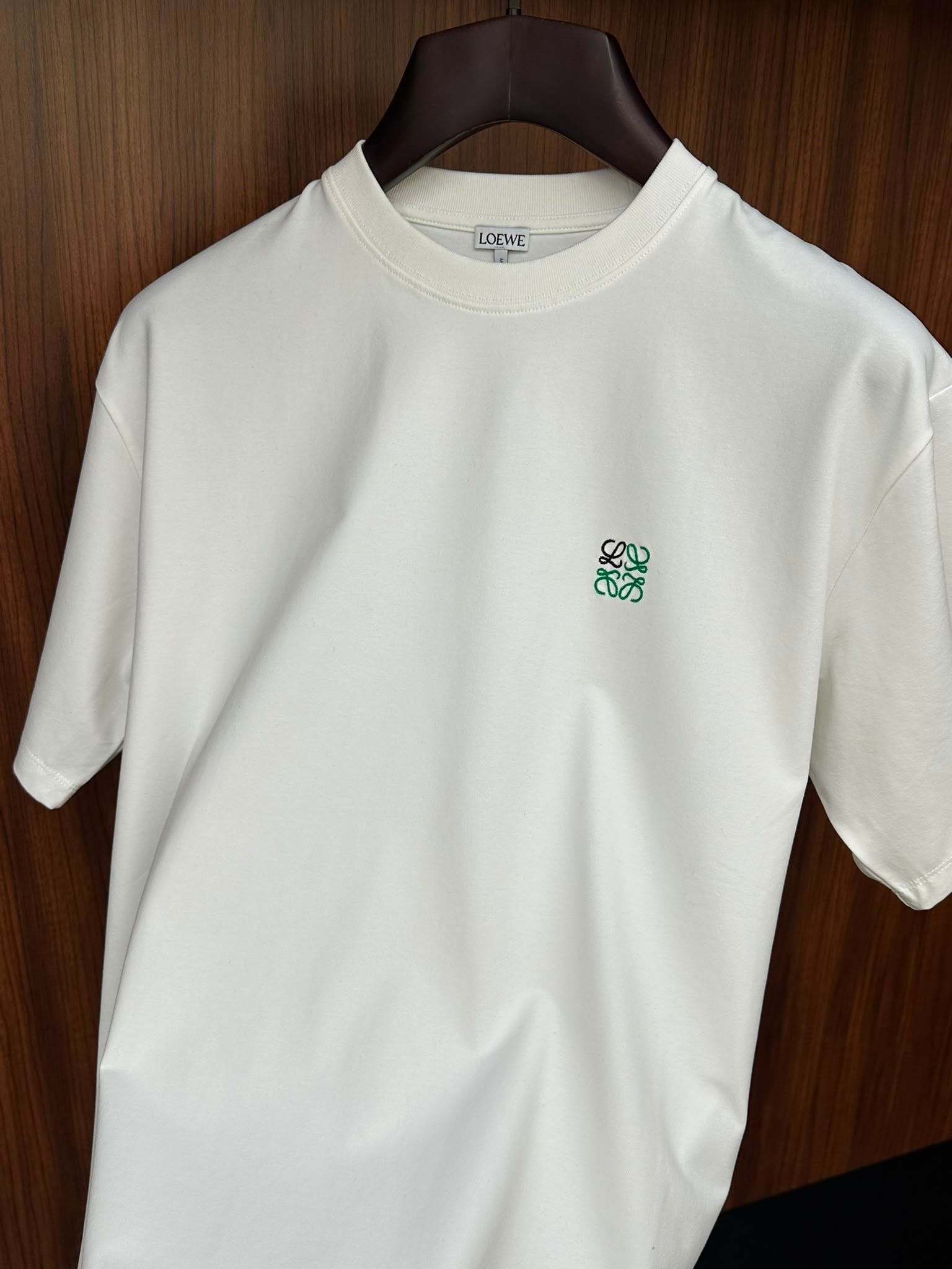 Göğüs Nakış Logolu Bisiklet Yaka T-Shirt