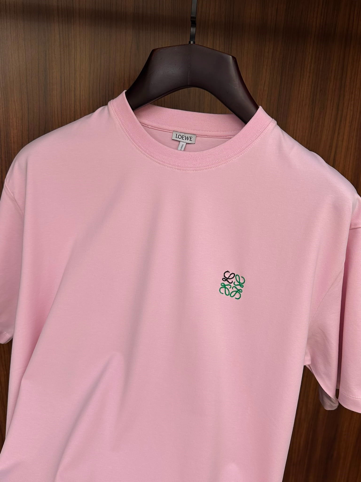 Göğüs Nakış Logolu Bisiklet Yaka T-Shirt