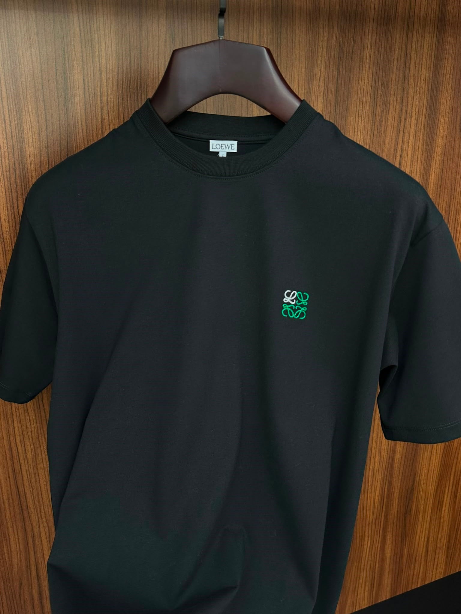 Göğüs Nakış Logolu Bisiklet Yaka T-Shirt