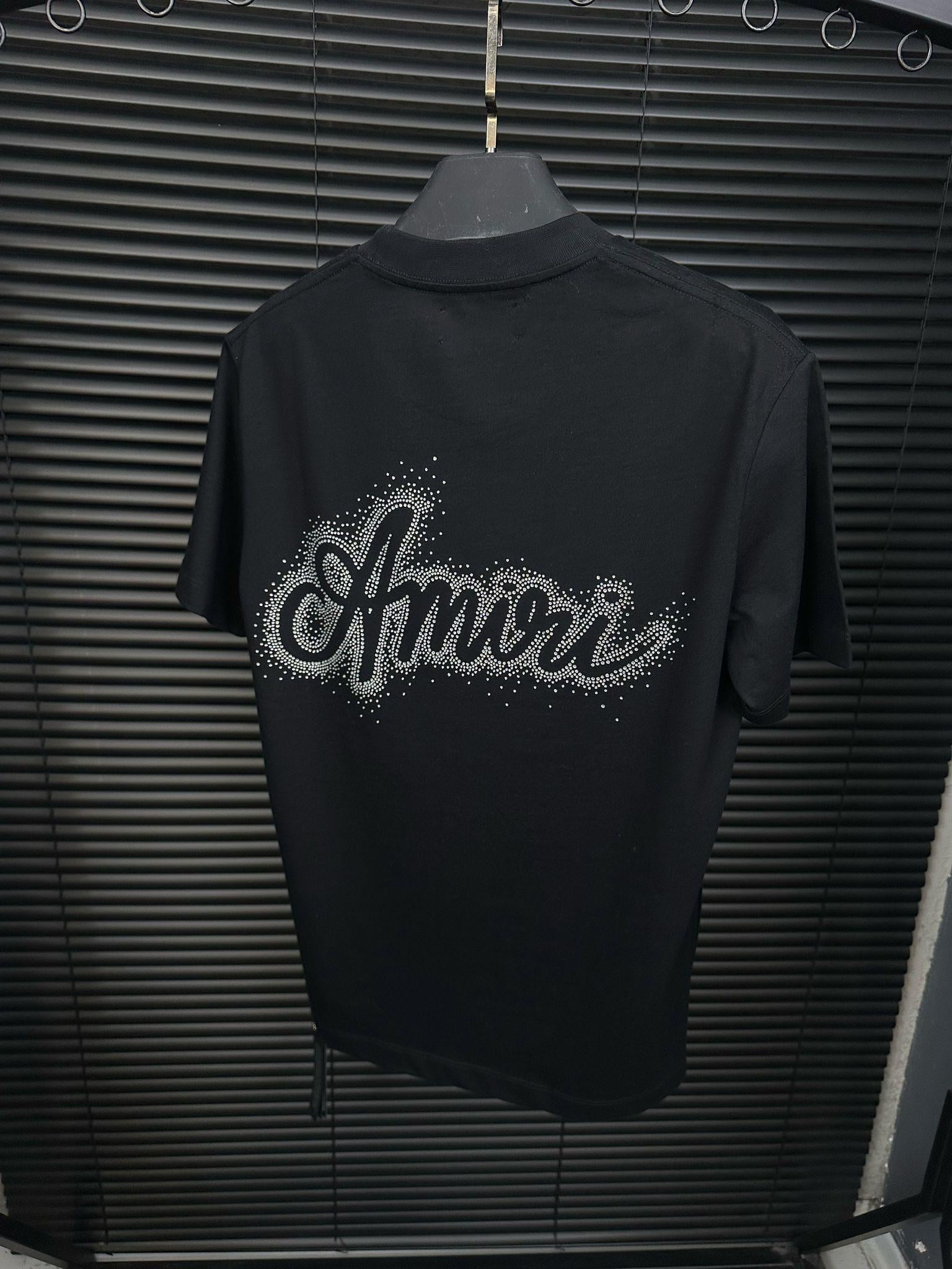 Göğüs Ve Sırt Taş Desenli T-Shirt - Beyaz