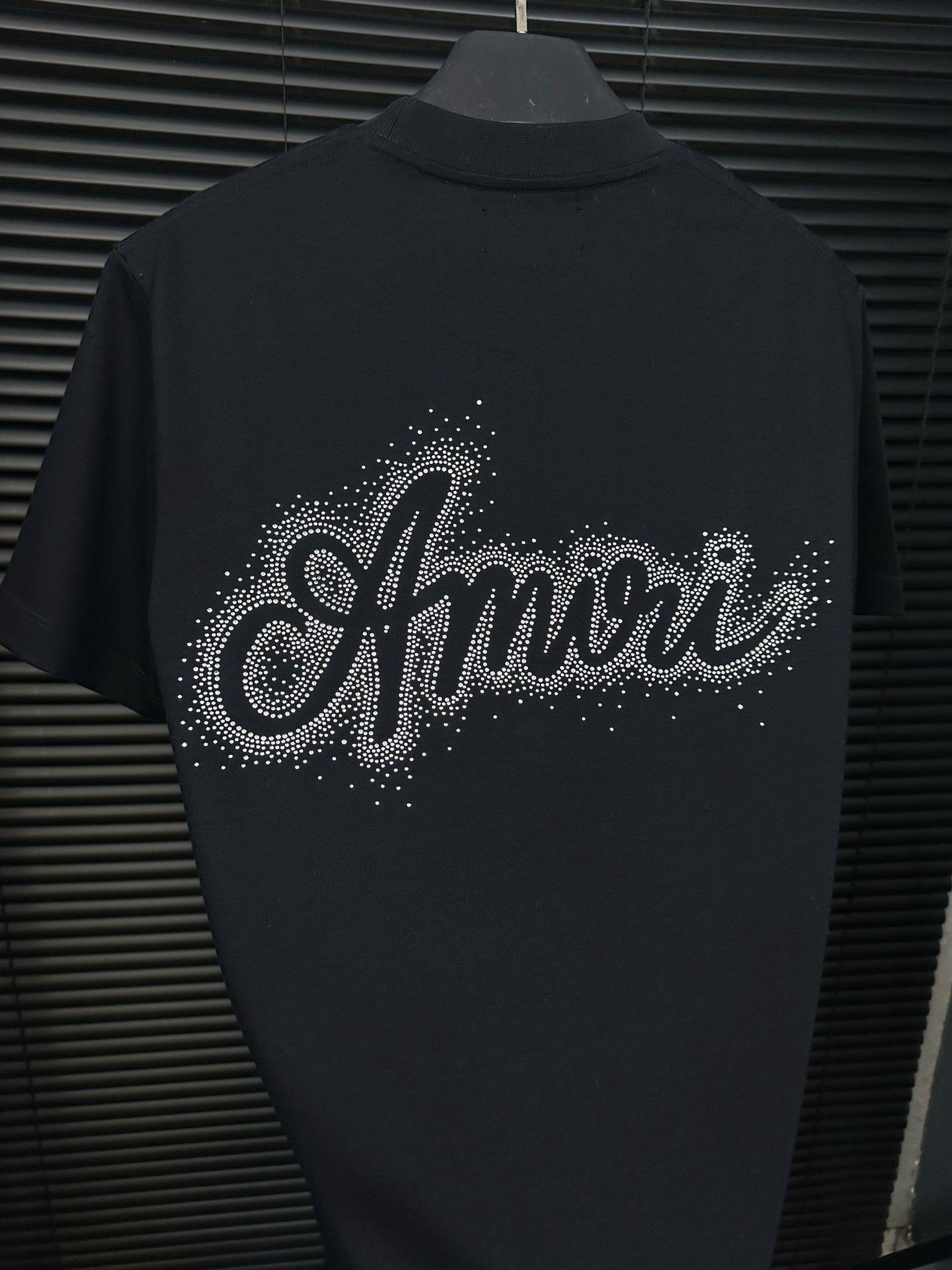 Göğüs Ve Sırt Taş Desenli T-Shirt - Beyaz