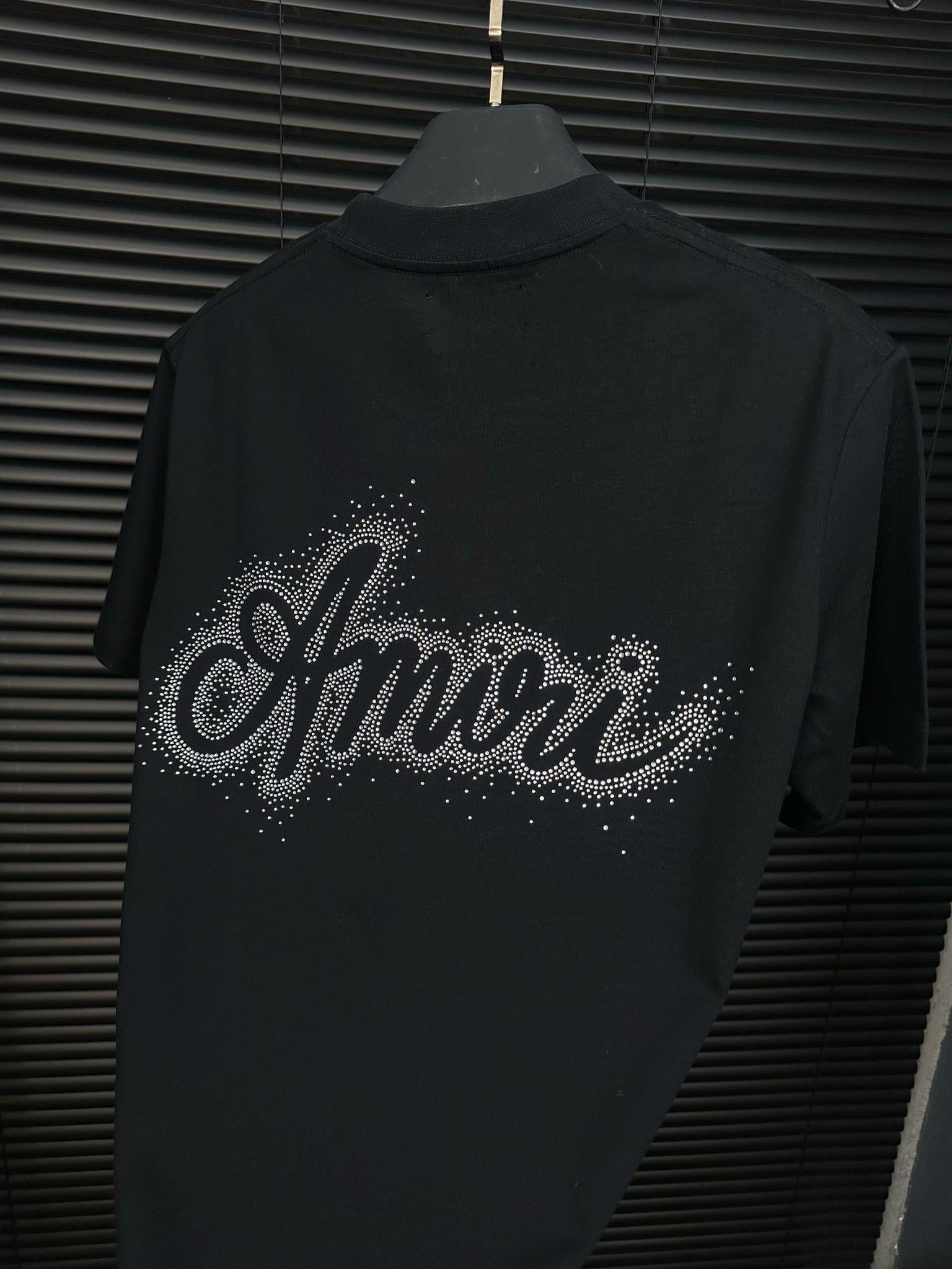 Göğüs Ve Sırt Taş Desenli T-Shirt - Beyaz