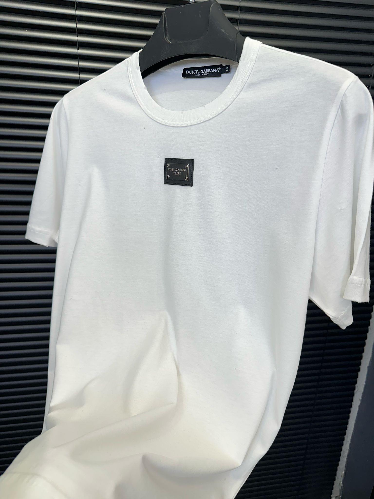 Metal Armalı Yırtık Detaylı Slim Fit T-Shirt - Beyaz