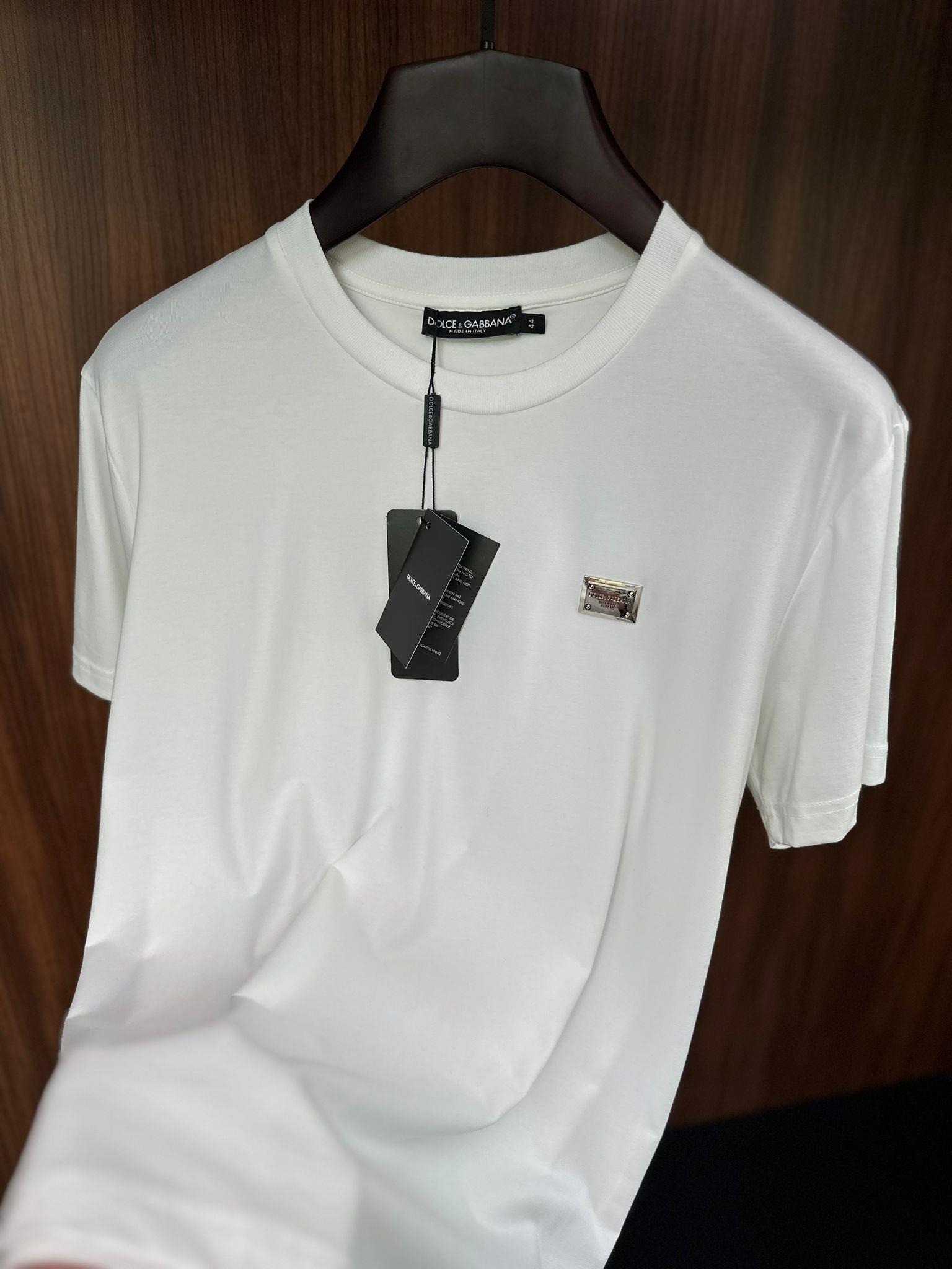 Metal Logolu Modal Kumaş Basic T-Shirt