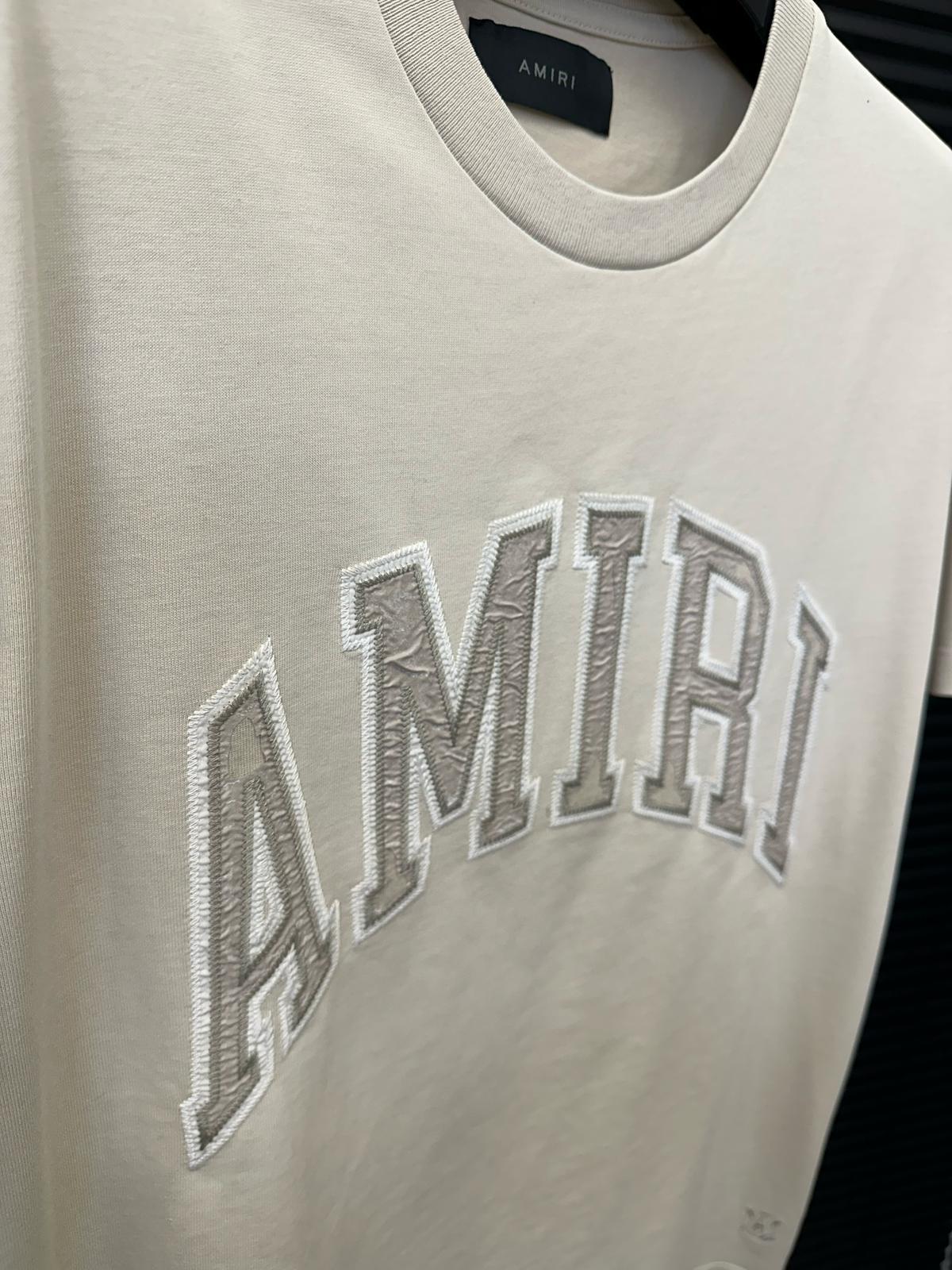 Nakış College Baskılı Vintage T-Shirt - Bej