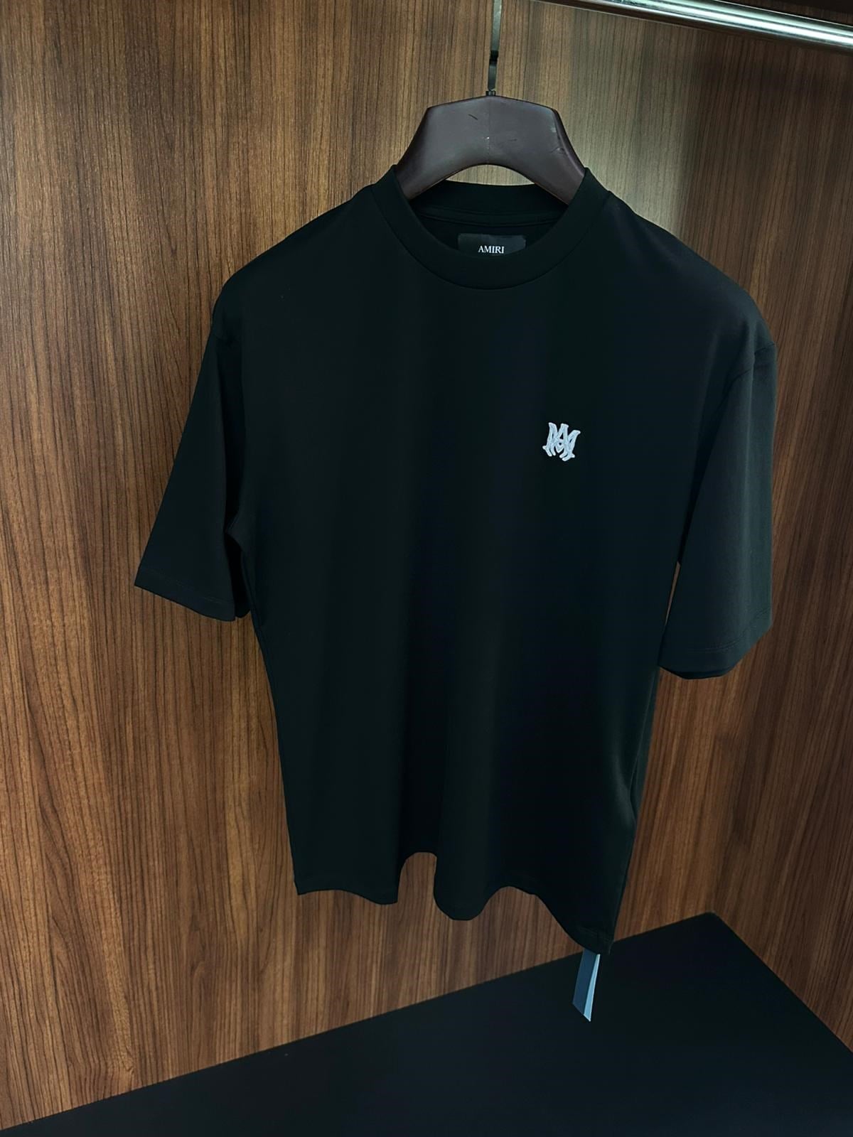 Nakış Marka Logolu Bisiklet Yaka T-Shirt