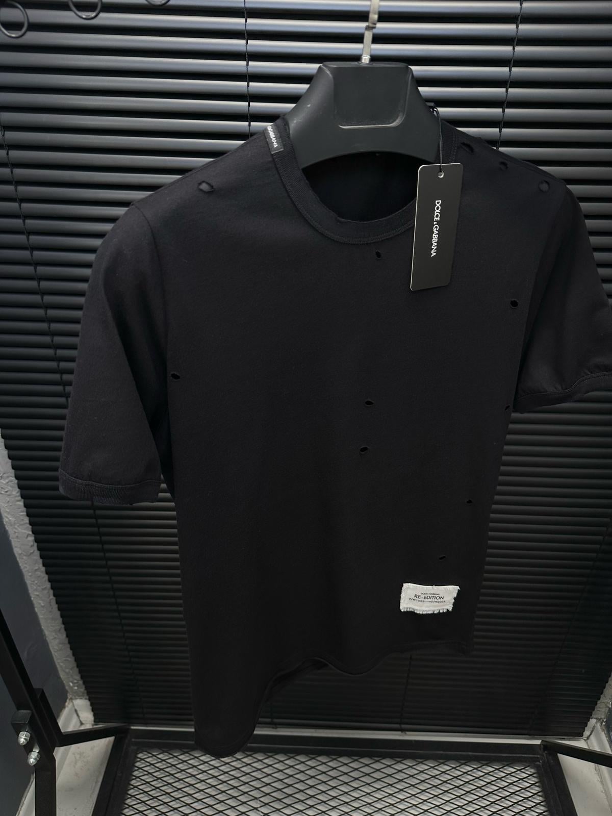 Re-Edition Yırtık Detaylı T-Shirt - Beyaz
