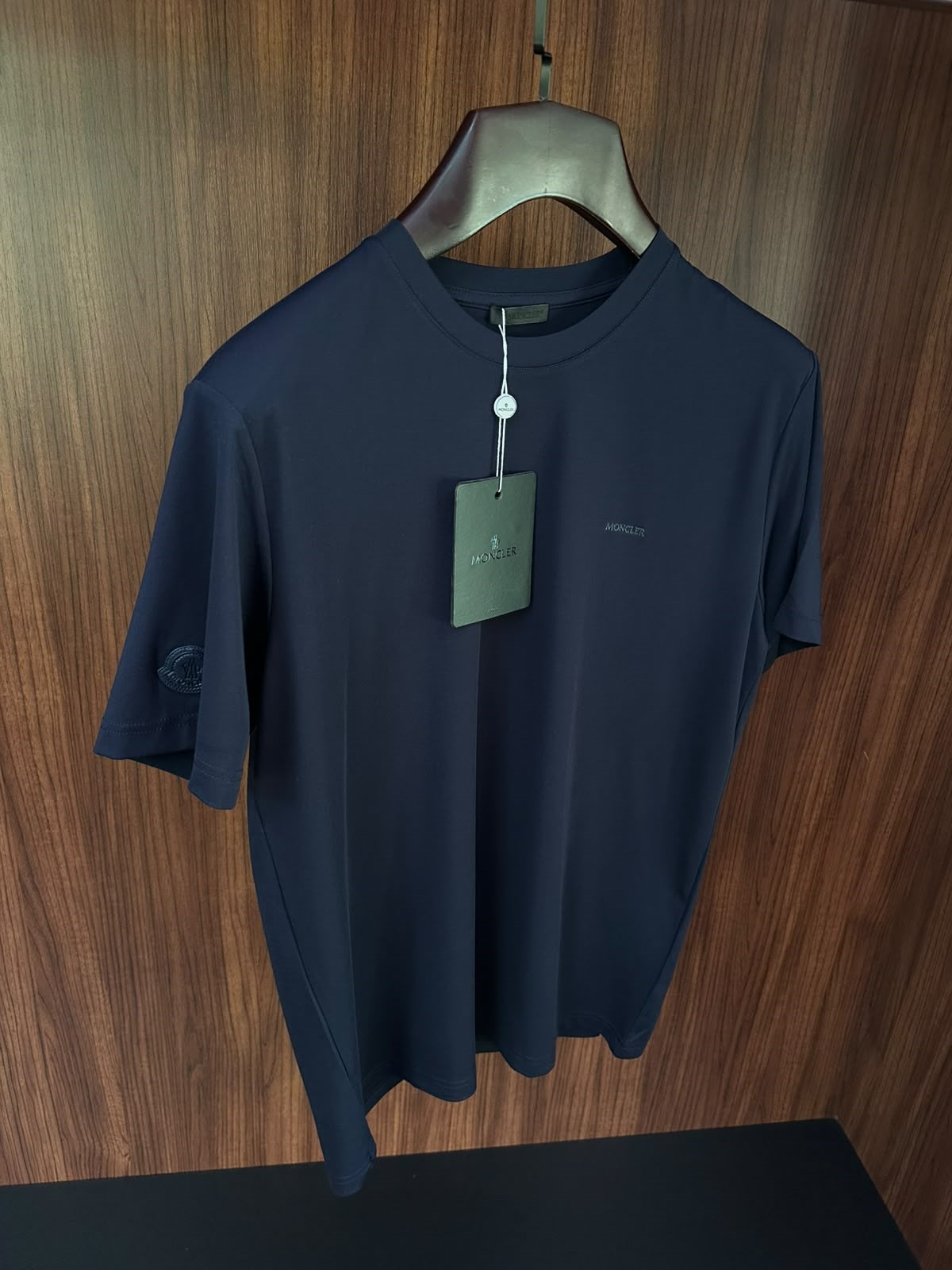 Silikon Marka Yazılı Bisiklet Yaka T-Shirt
