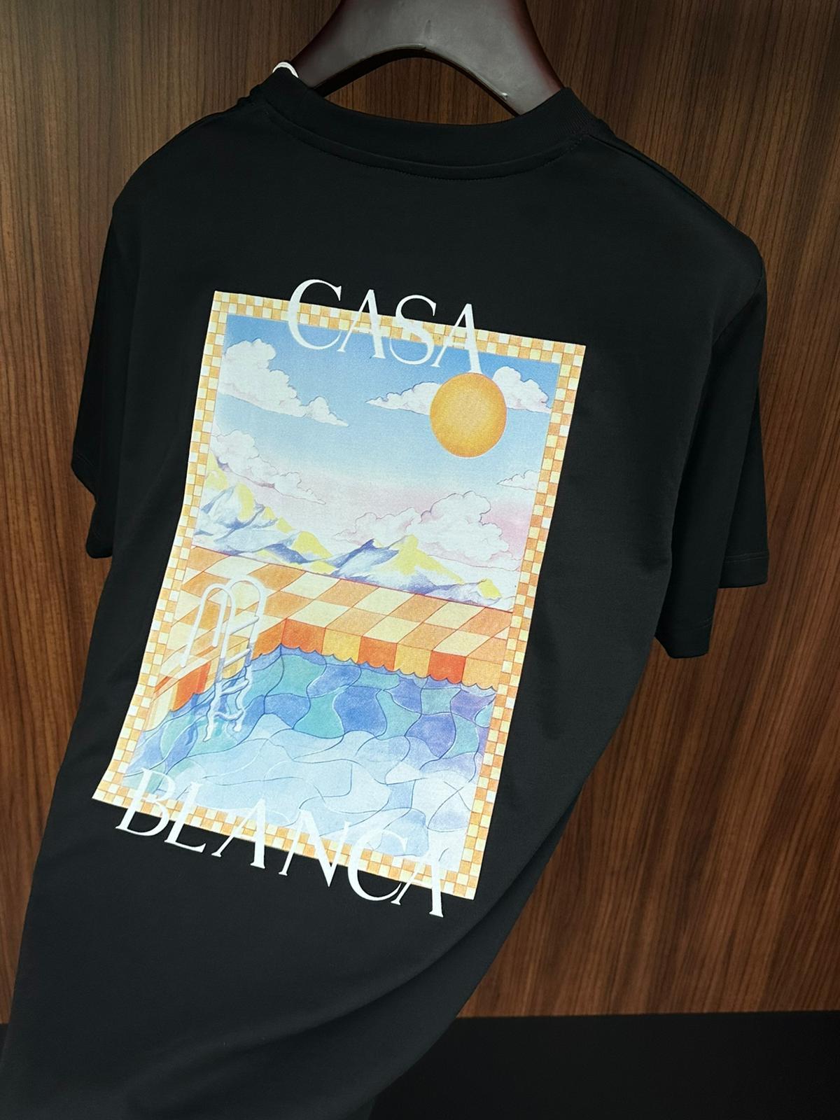 Surreal Pool Baskılı T-Shirt