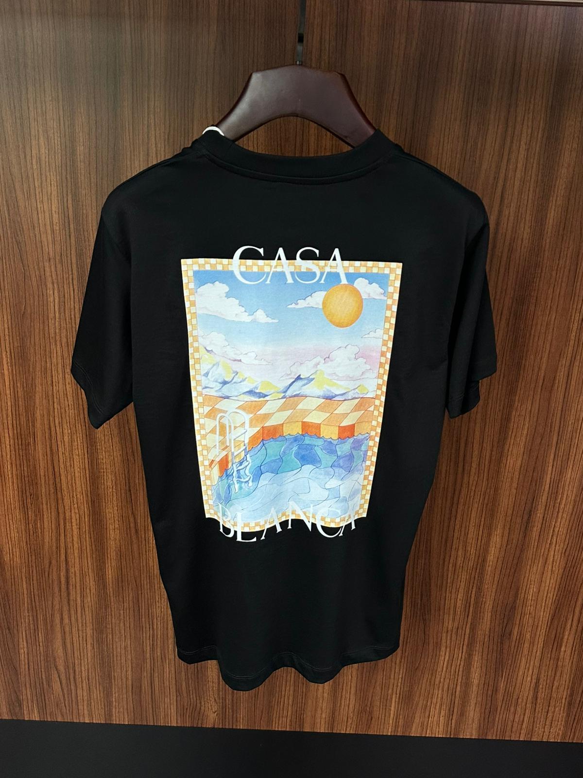 Surreal Pool Baskılı T-Shirt