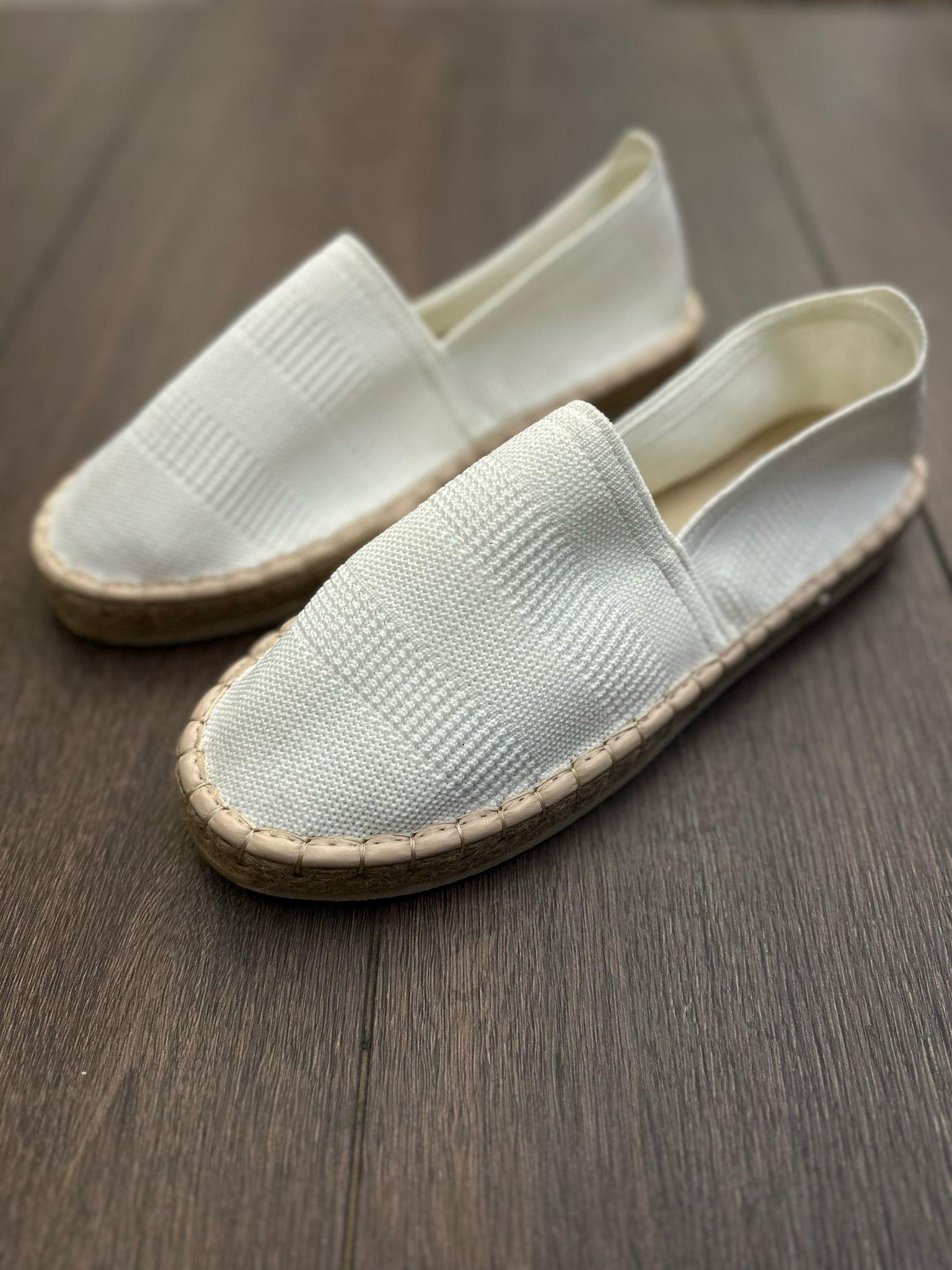 Hasır Taban Keten Espadril