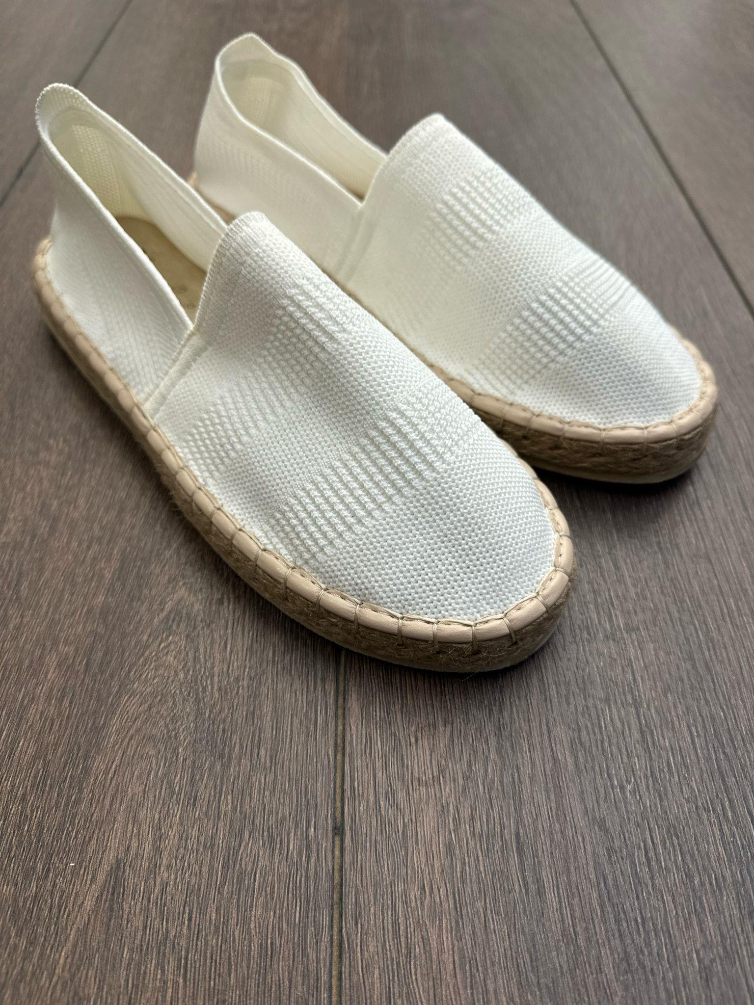 Hasır Taban Keten Espadril