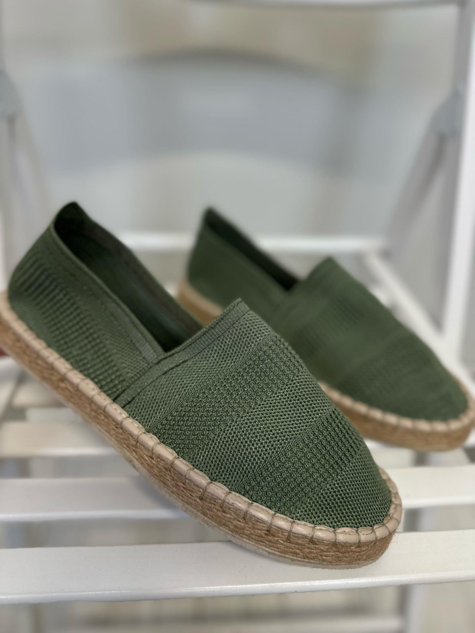 Hasır Taban Keten Espadril