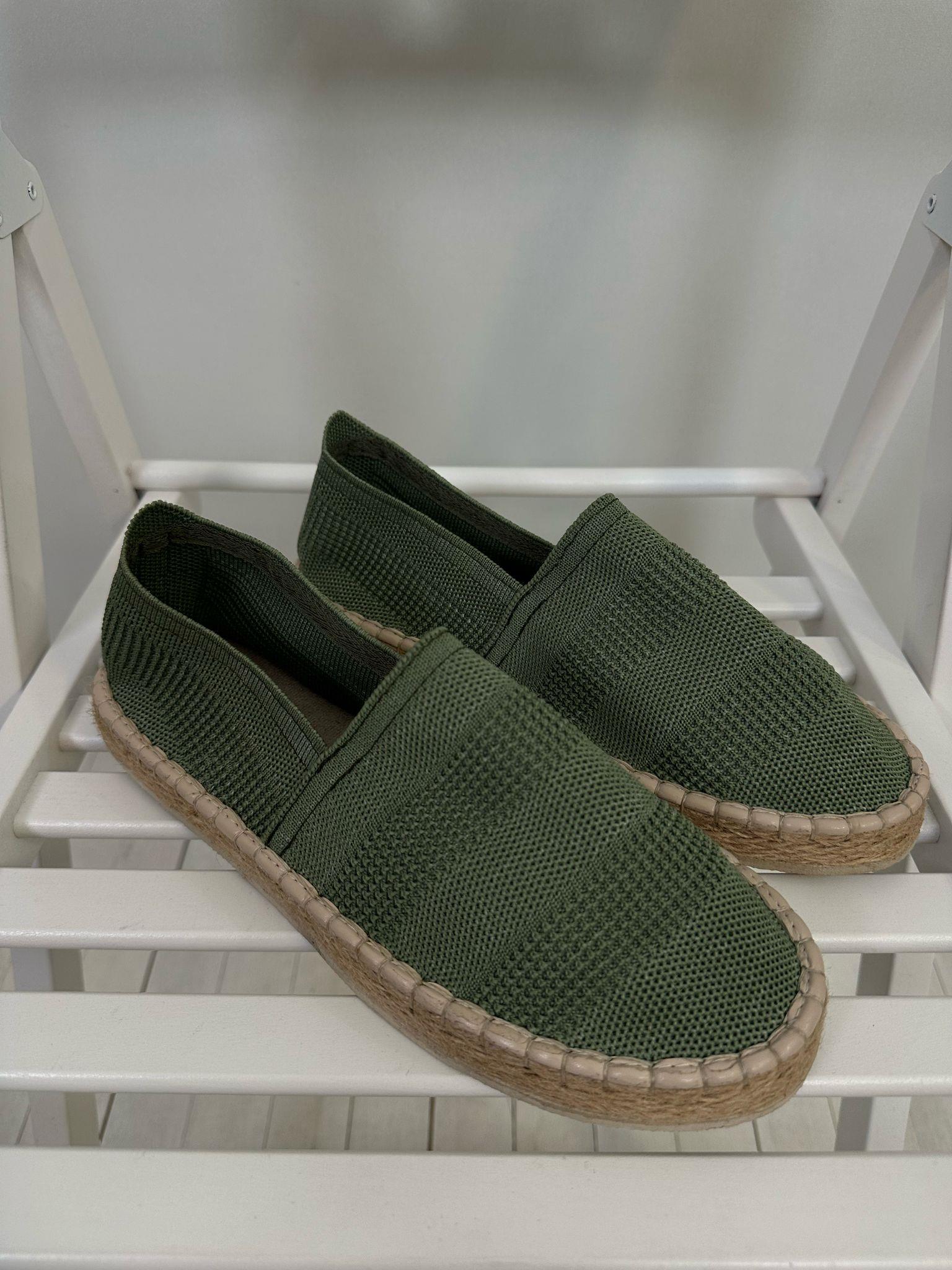 Hasır Taban Keten Espadril