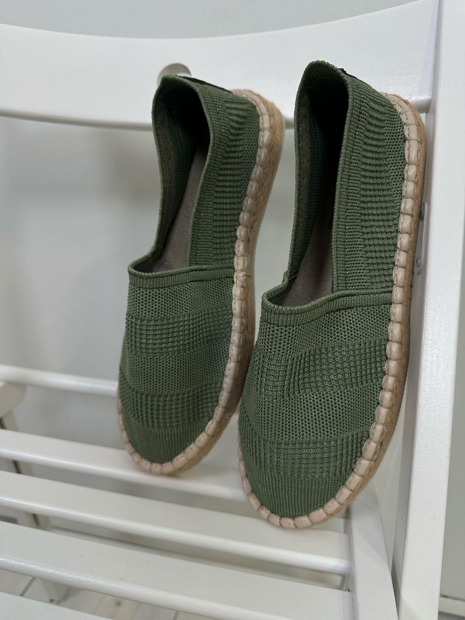 Hasır Taban Keten Espadril