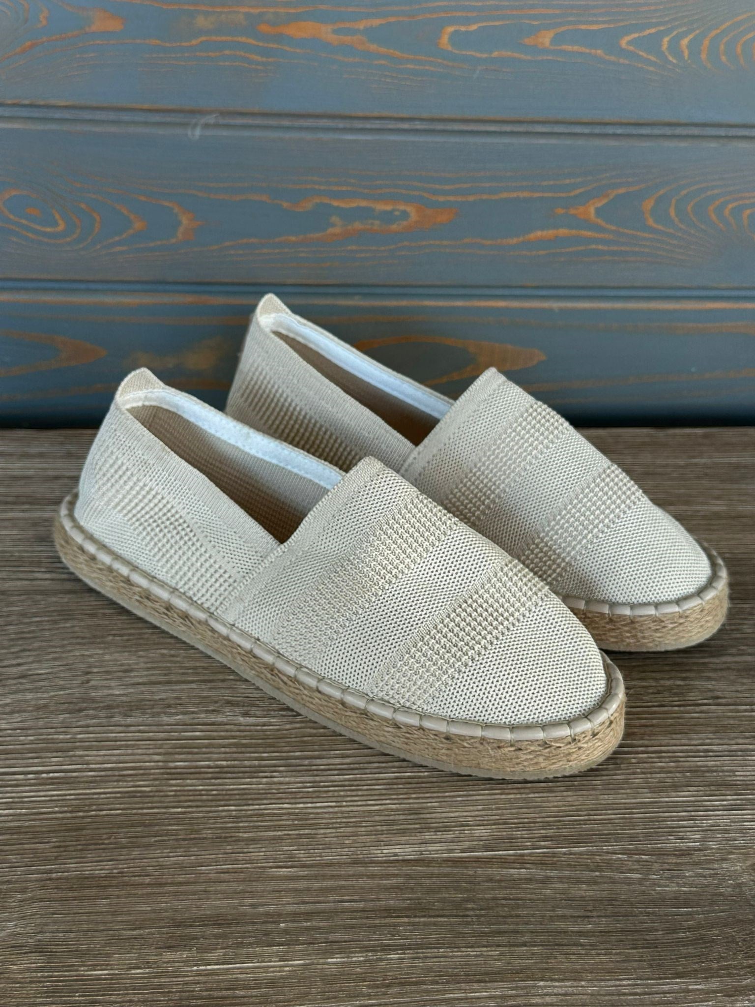 Hasır Taban Keten Espadril