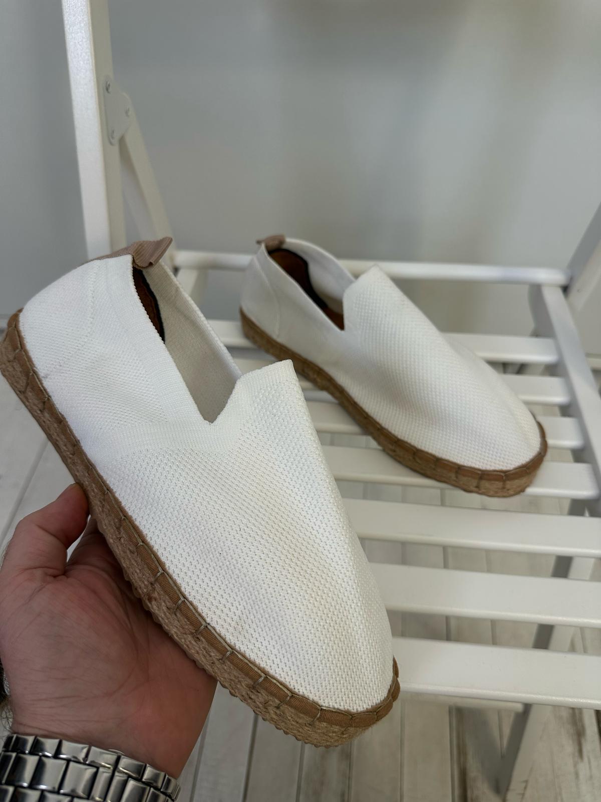 Triko Kumaş Hasır Tabanlı Espadril