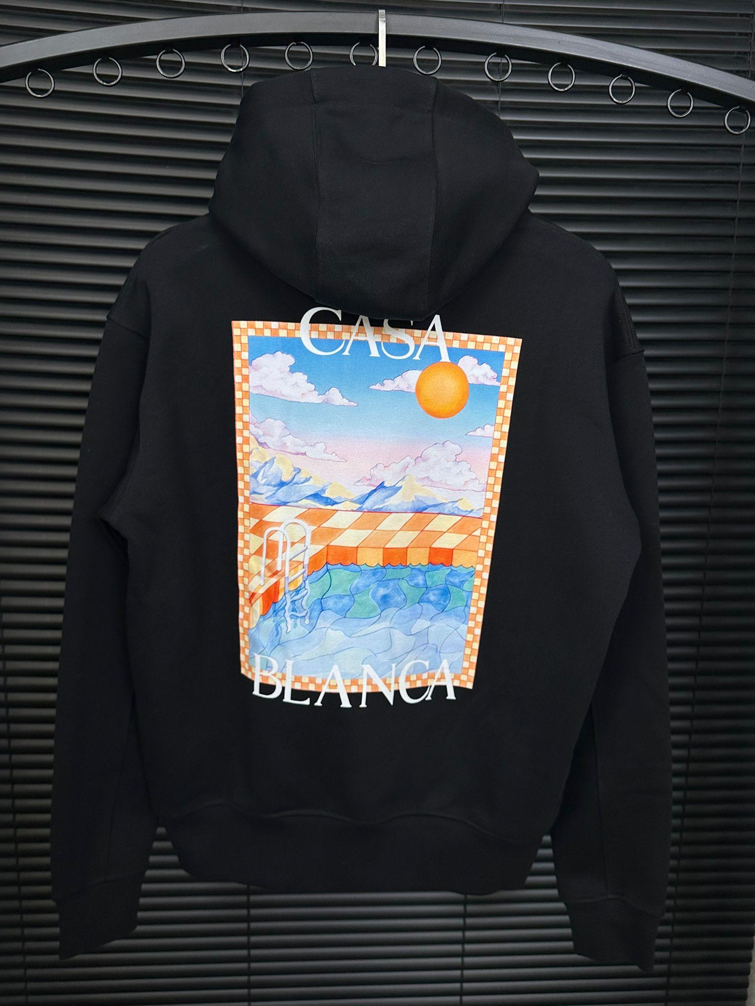 Göğüs Ve Sırt Baskılı Hoodie