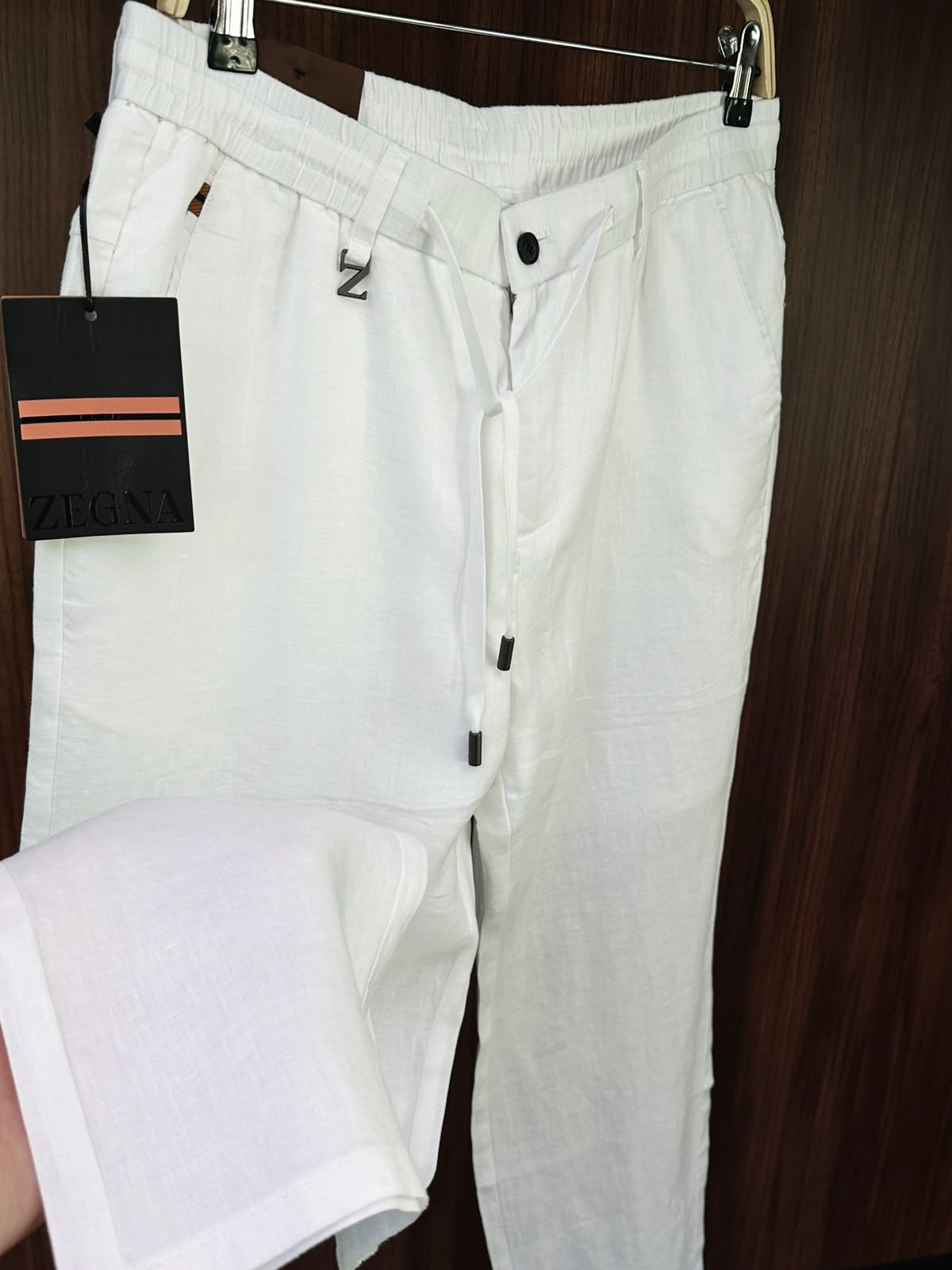 Metal Logolu Keten Jogger Pantolon