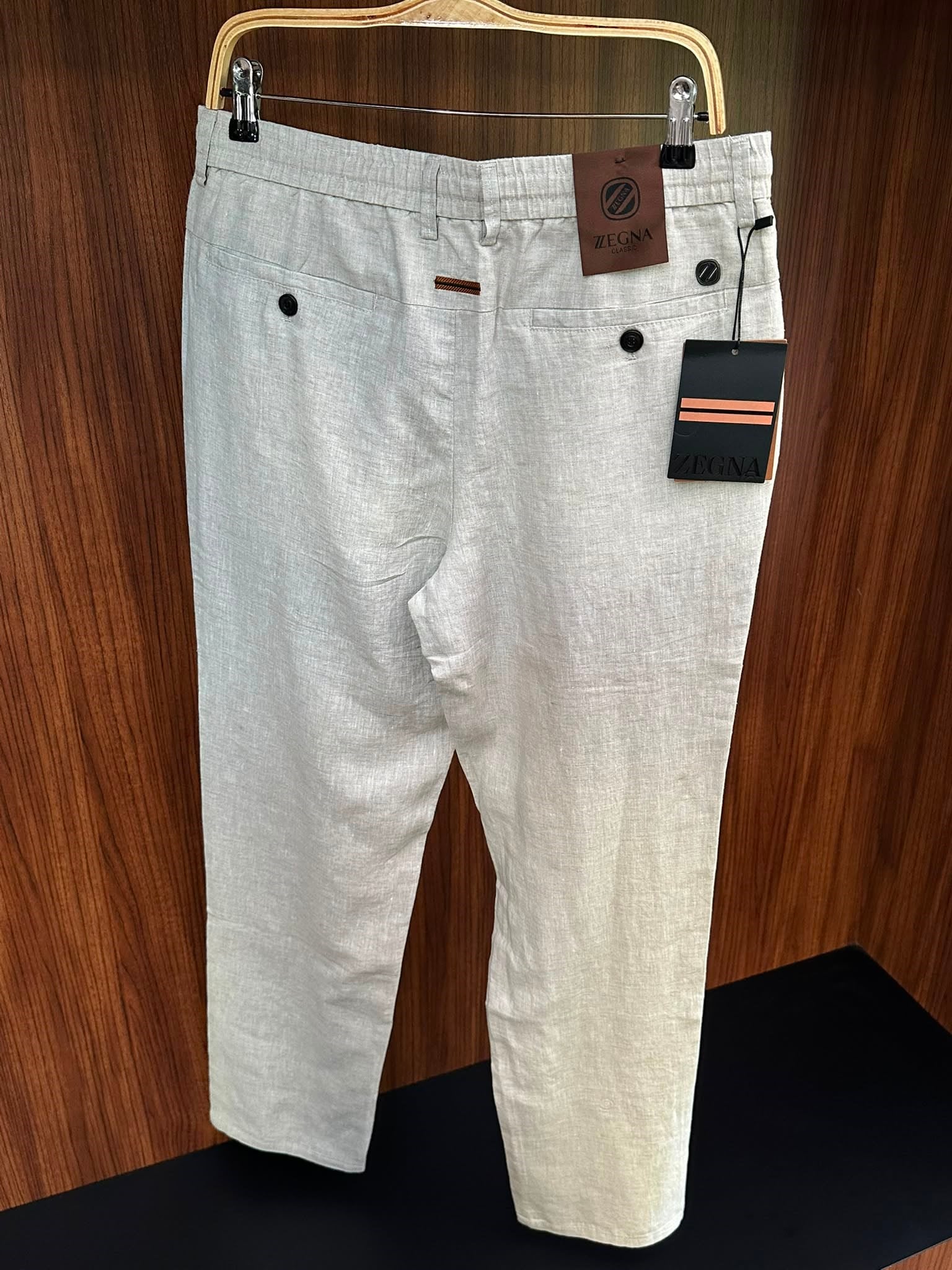 Metal Logolu Keten Jogger Pantolon