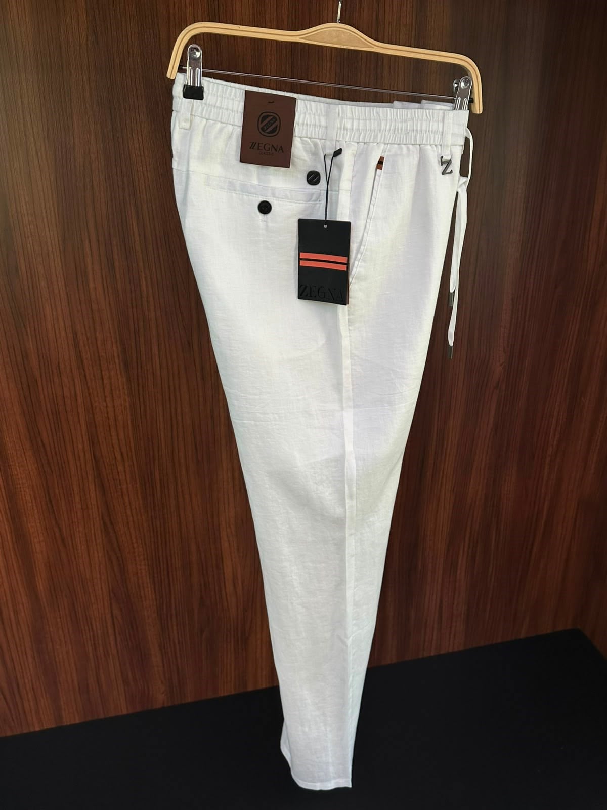 Metal Logolu Keten Jogger Pantolon