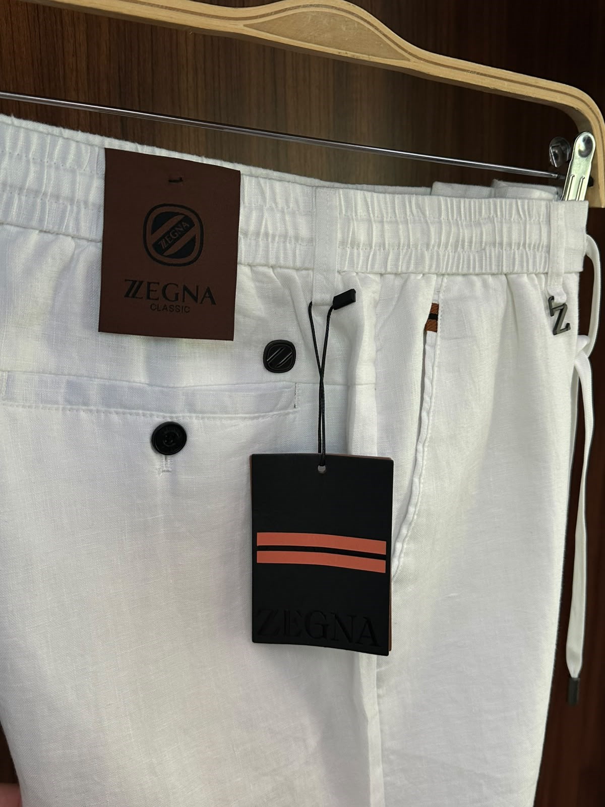 Metal Logolu Keten Jogger Pantolon