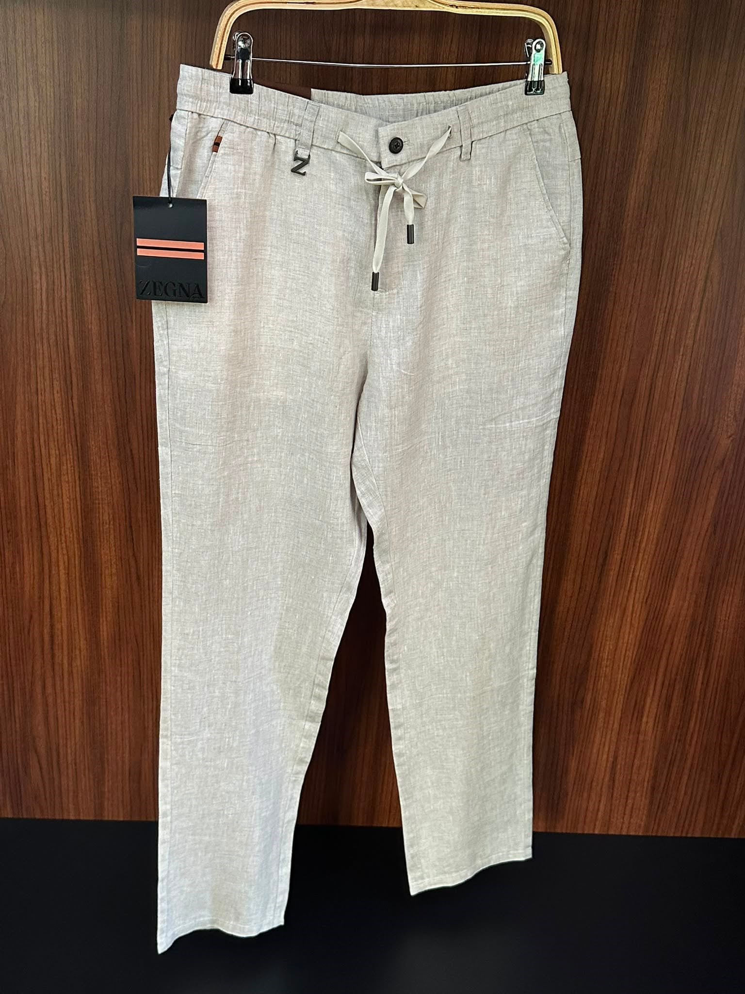 Metal Logolu Keten Jogger Pantolon