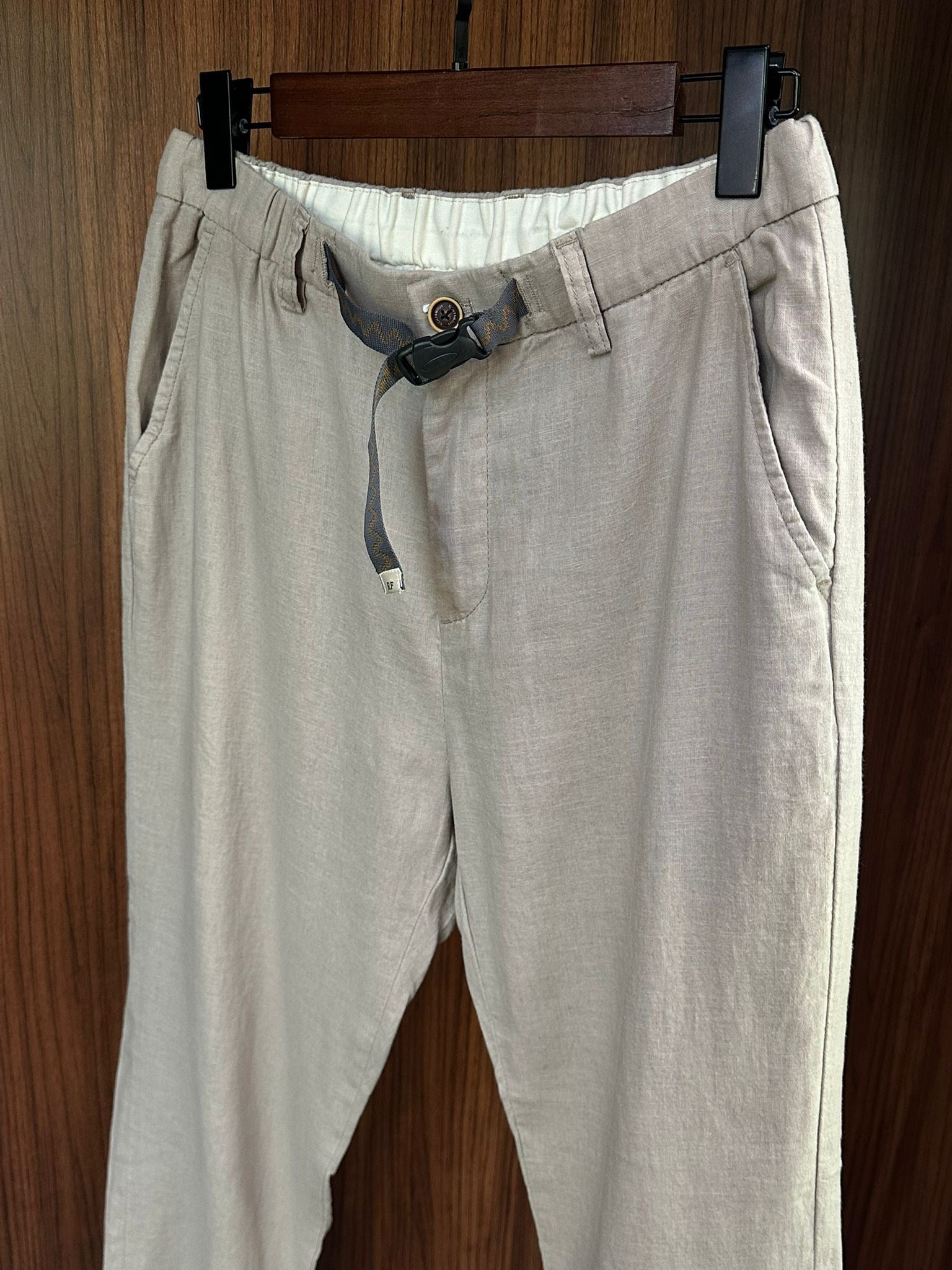 Beli Kemerli Lınen Kumaş Pantolon