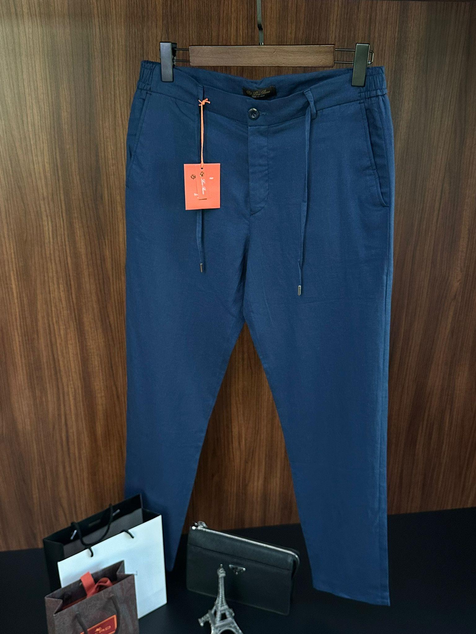 Beli Lastikli İpli Keten Pantolon